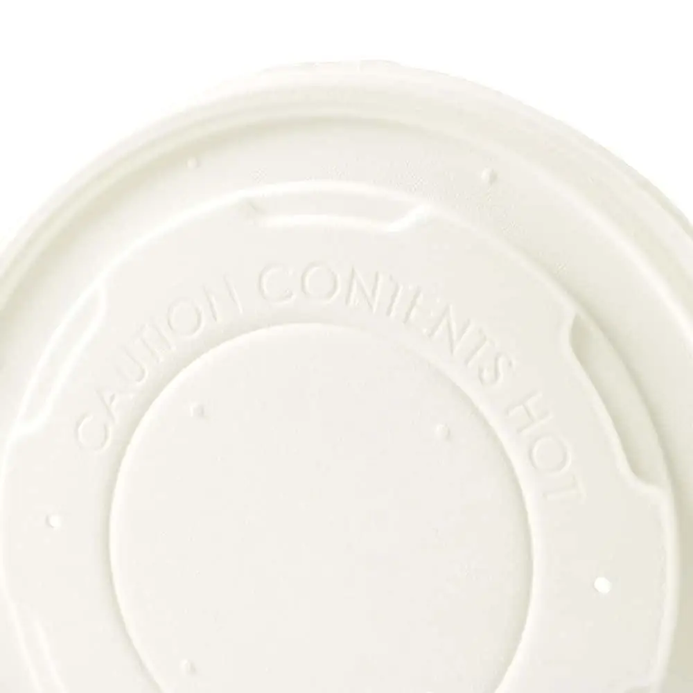 Flat cardboard lids Ø 115 mm, white, closed