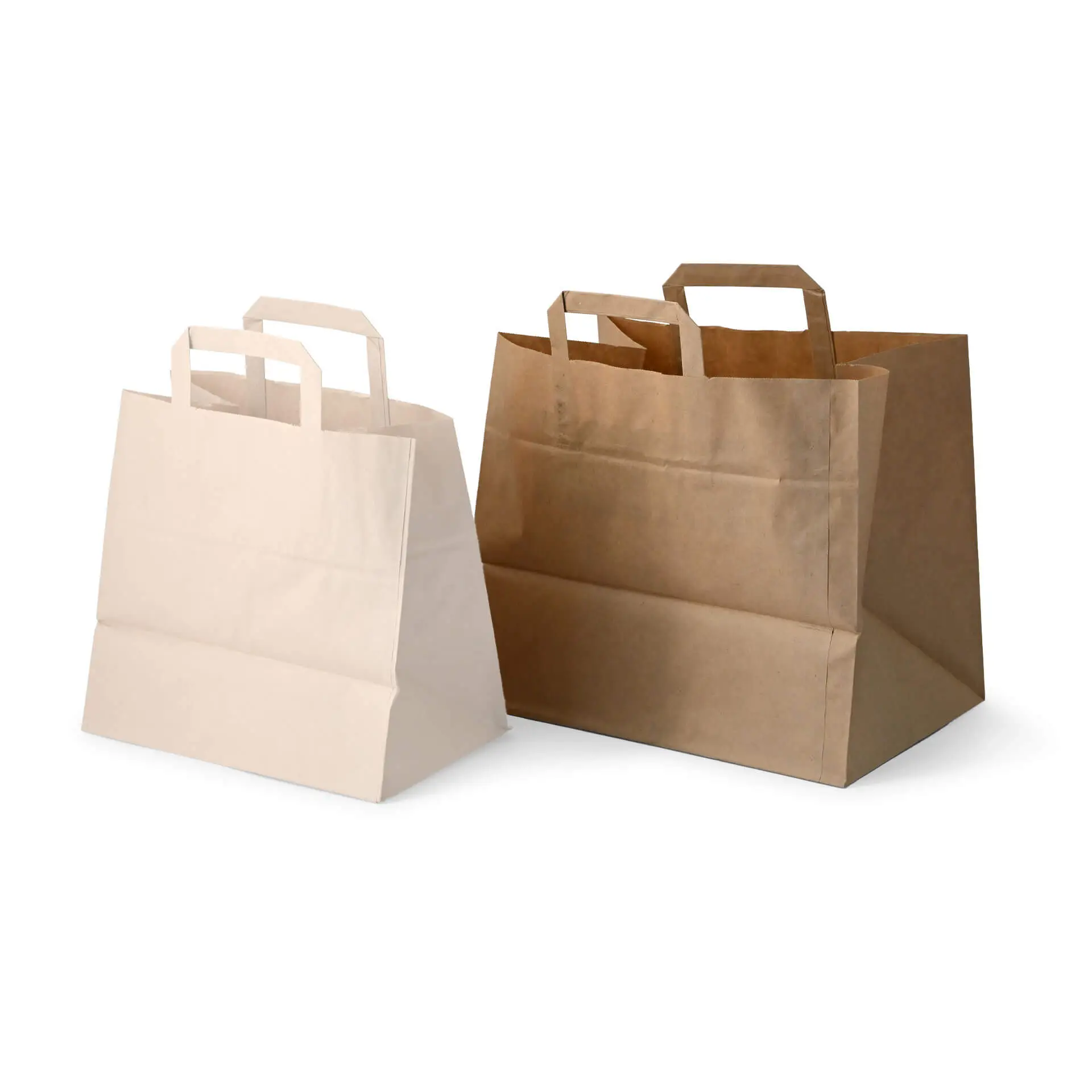 Recycling paper-carrier bags XXL, 32 x 21 x 27 cm, brown