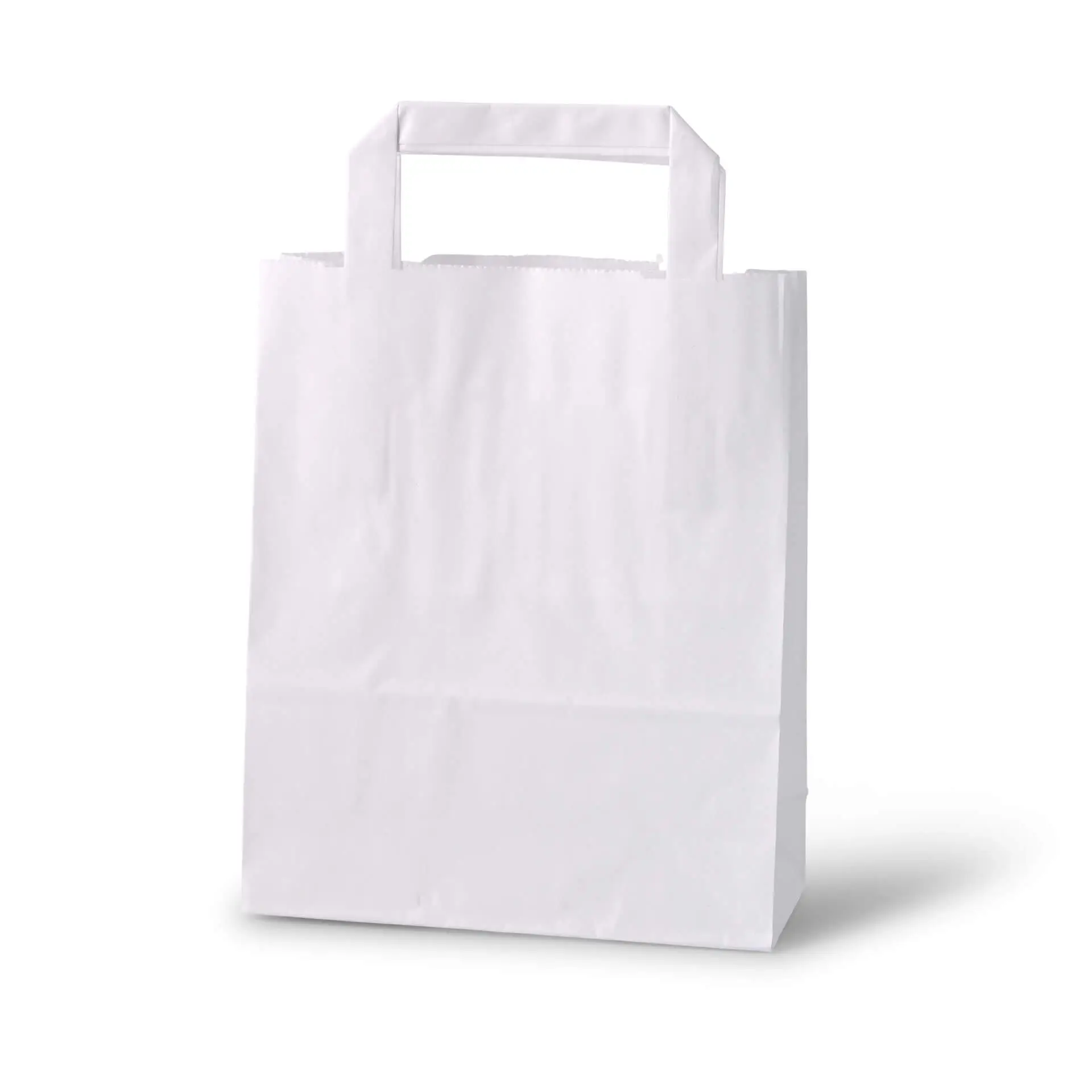 Kraft paper bags S, 18 x 8 x 22 cm, white