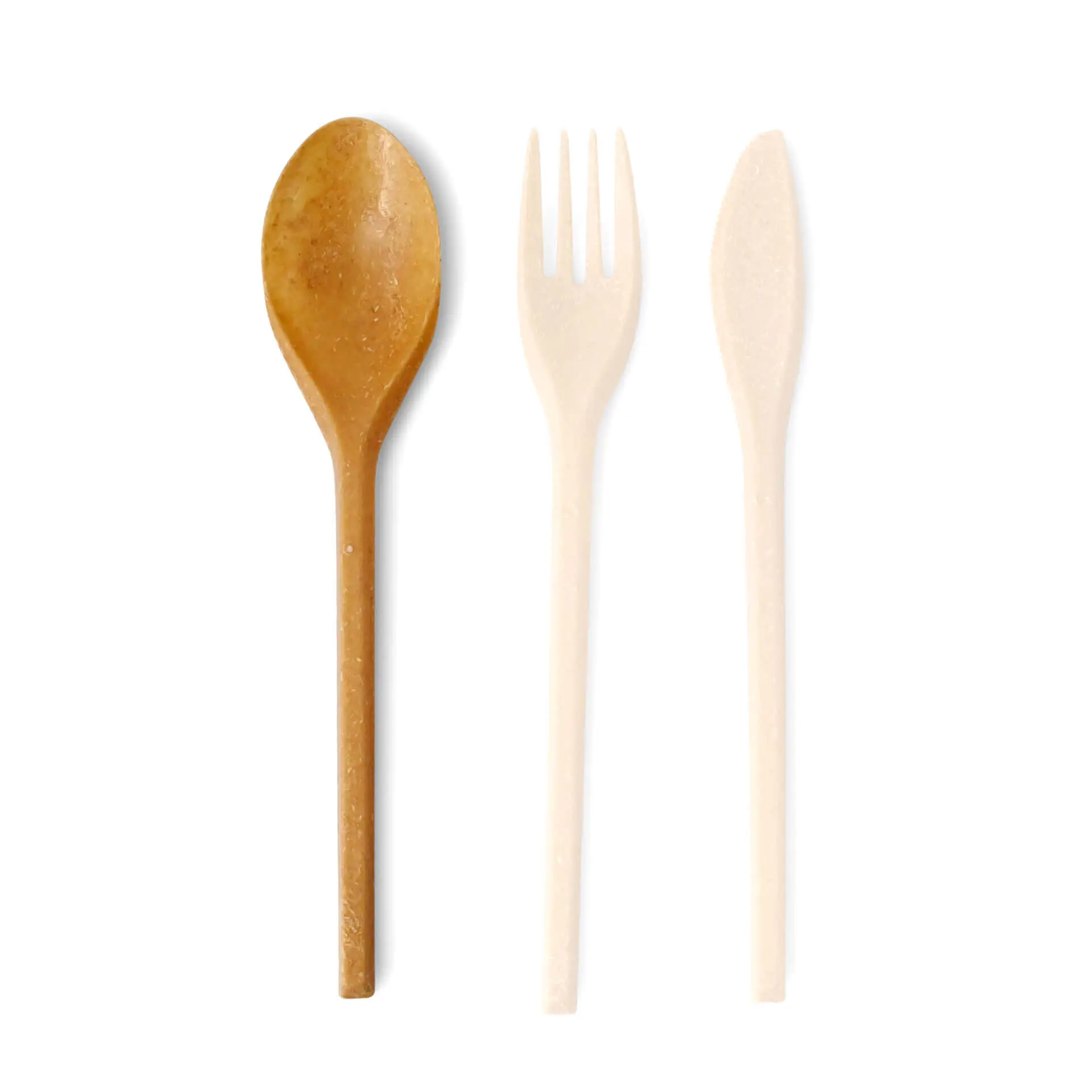 Reusable spoons 18 cm, caramel / brown