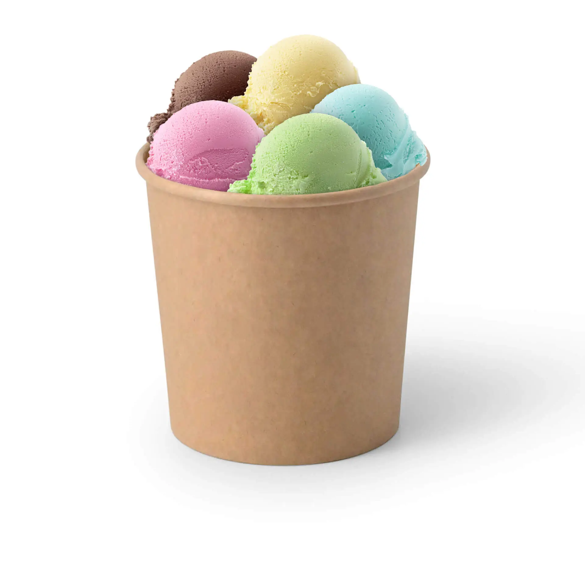 12 oz, max. 14 oz Paper-ice-cream cups XL, Ø 92 mm, brown