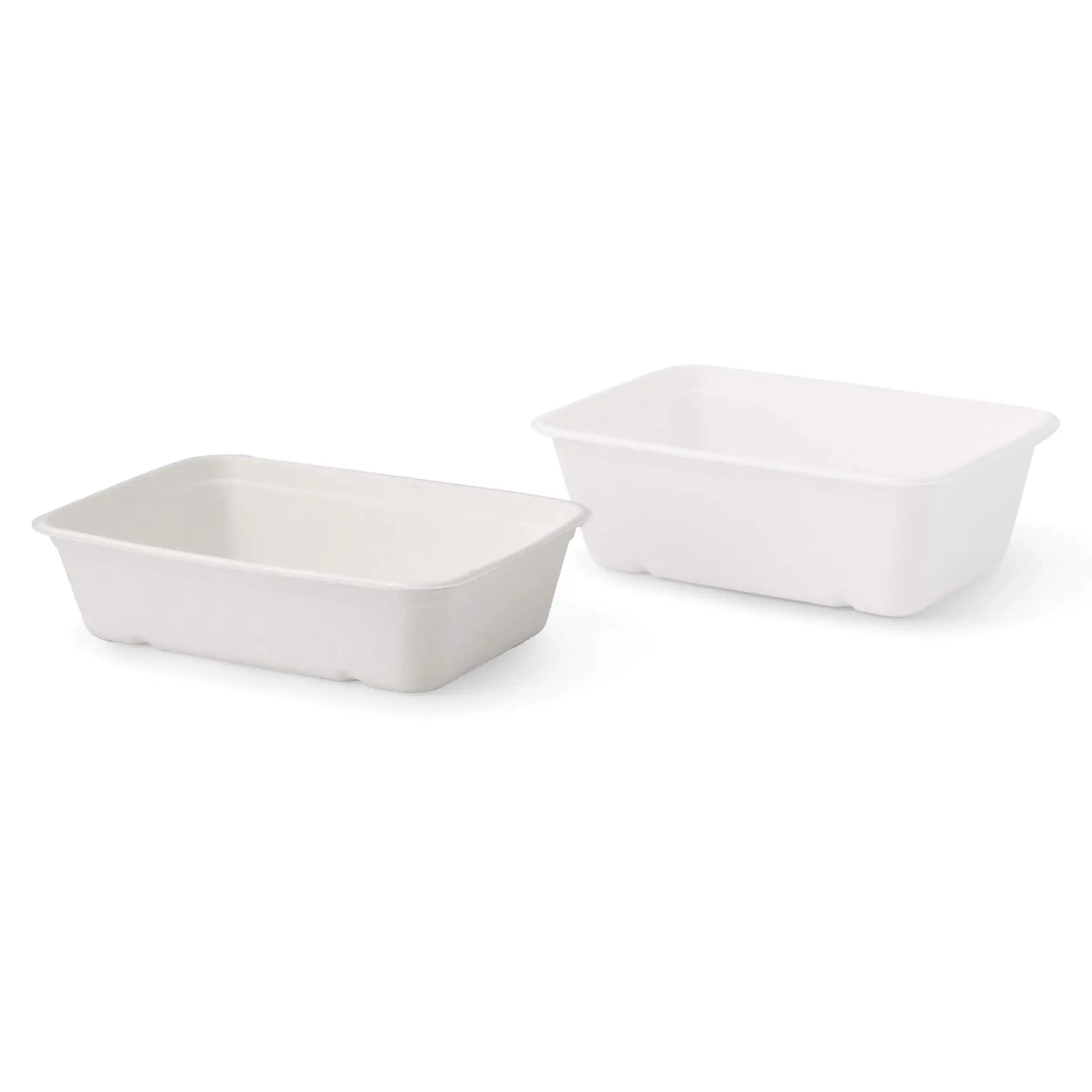 Sugarcane-bowls 17 x 12 x 5 cm 500 ml, rectangular