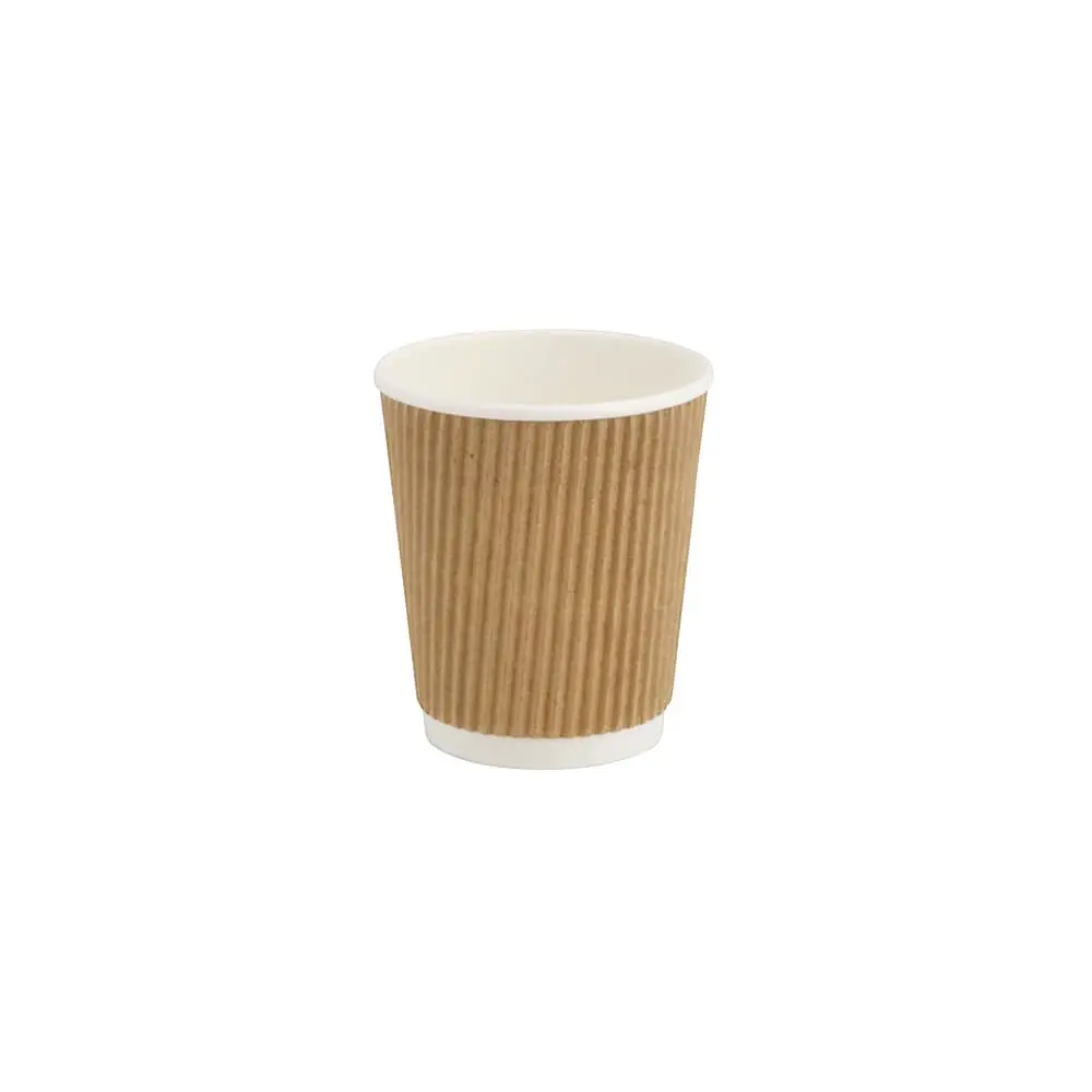 8 oz Ripple cup / Coffee Cups, Ø 80 mm, kraft