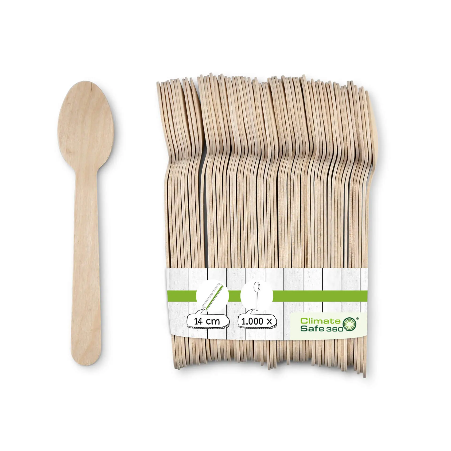 Wooden spoons small 14 cm, bio coated