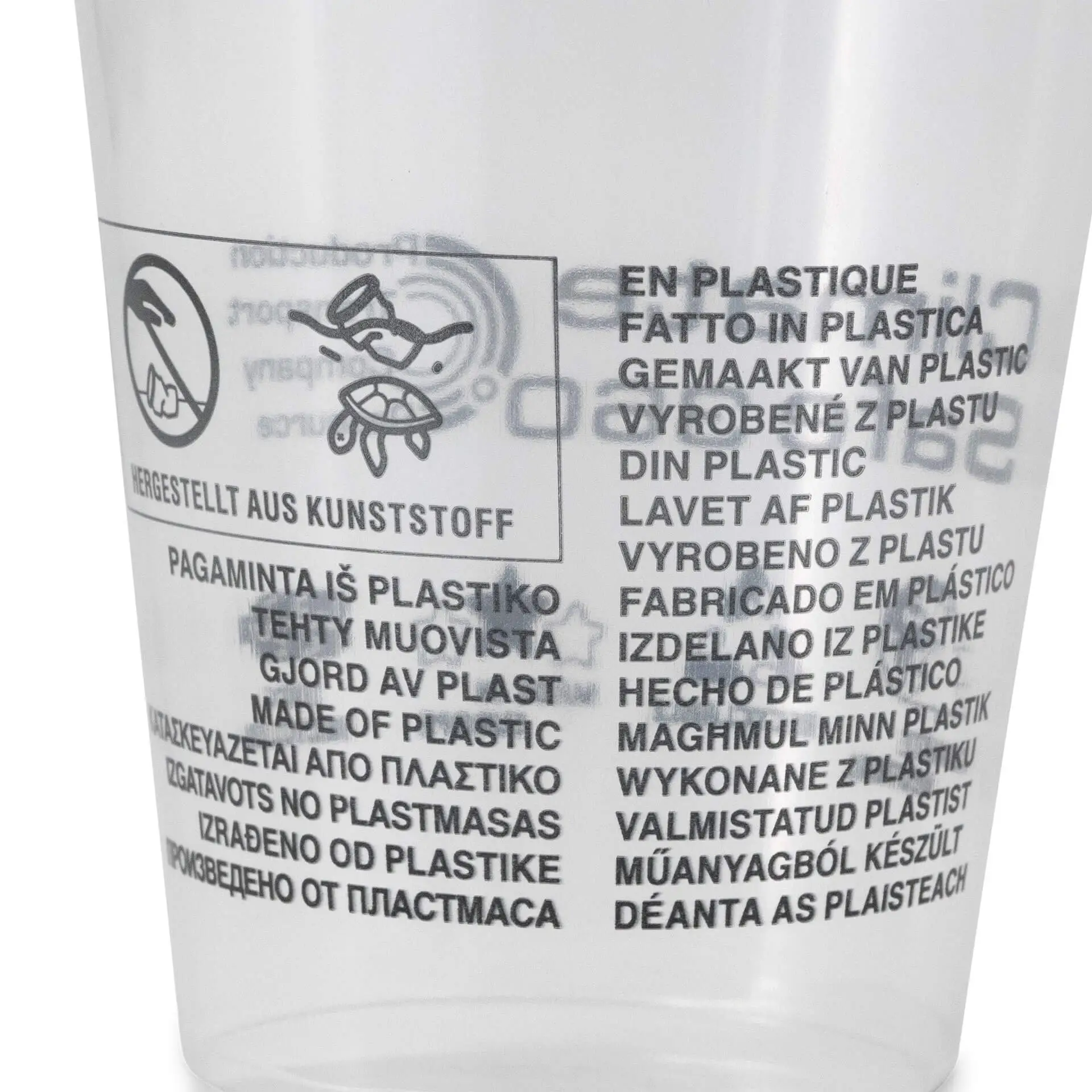 Smoothie Becher aus rPET 300 ml / 12 oz, Ø 90,5 mm