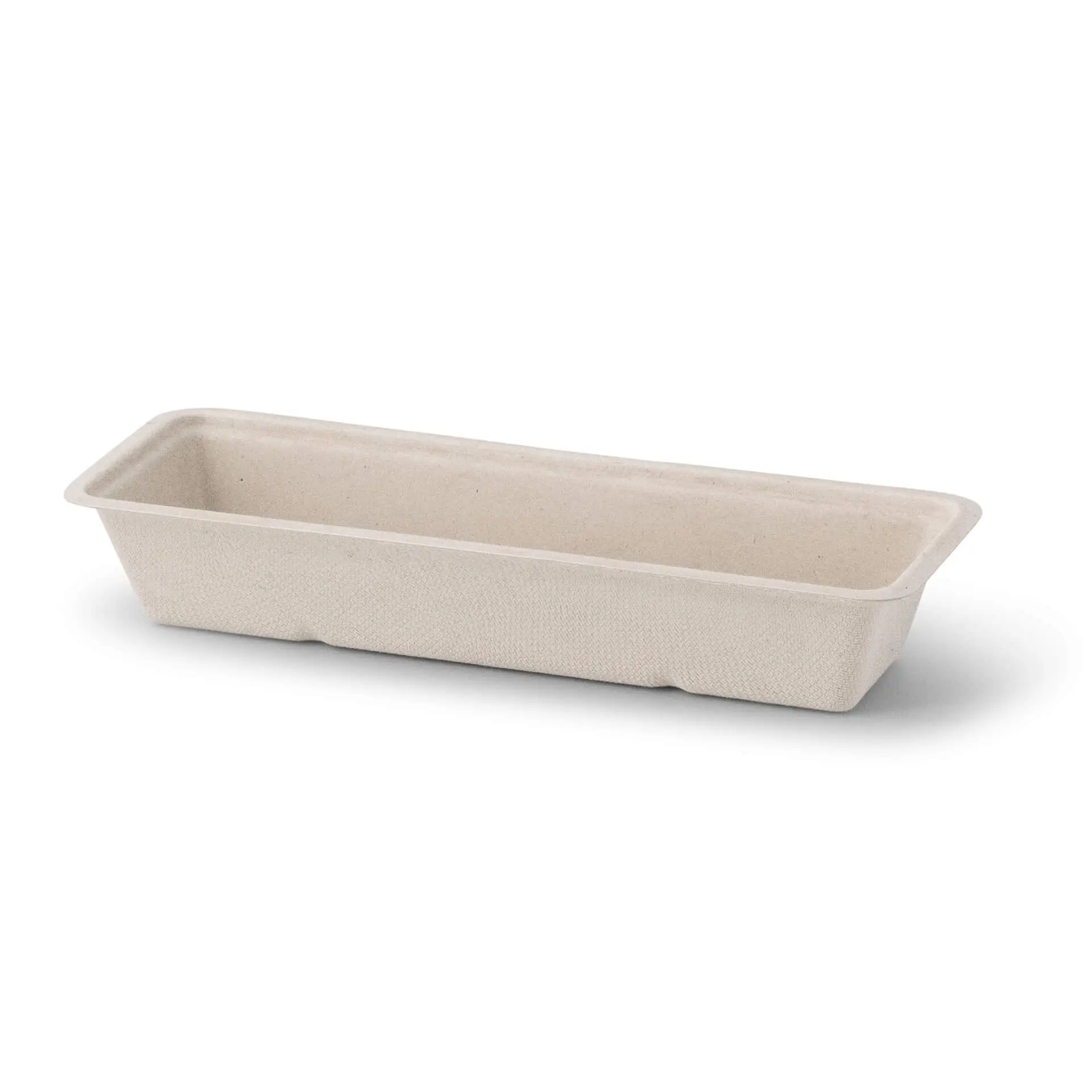 Sugarcane-snack-trays, 7.5 x 20 x 3.5 cm