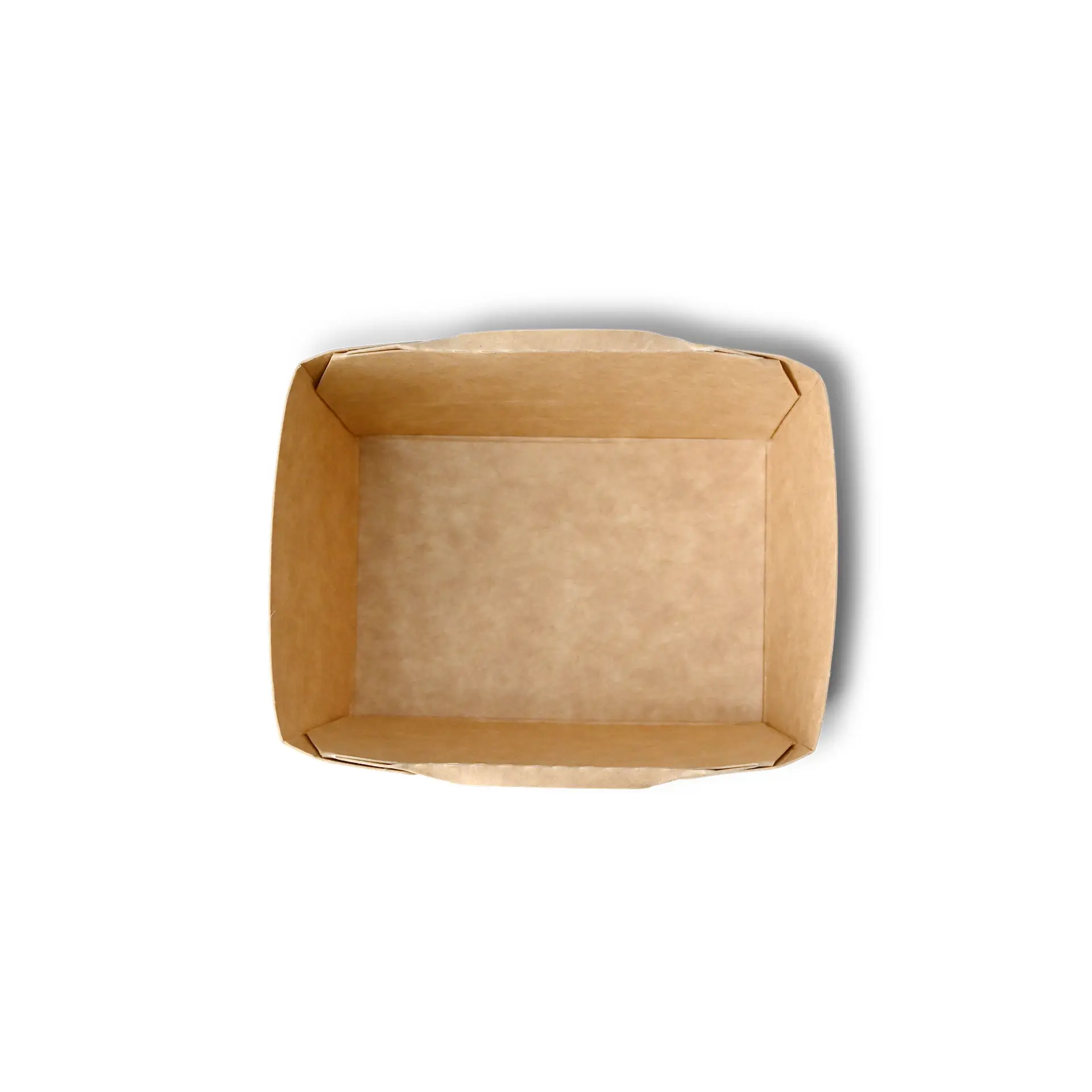 Cardboard-deli containers 250 ml, 10.5 x 8 x 5 cm, brown, rectangular, PE-coated