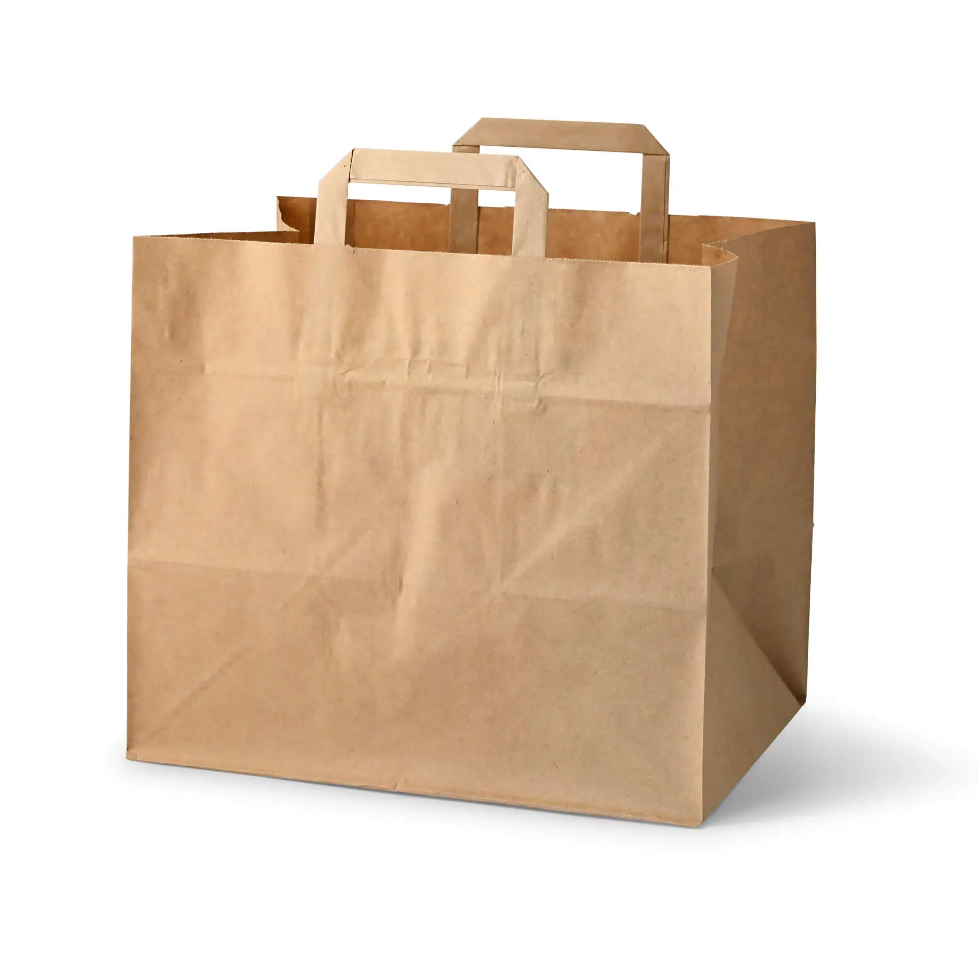 Recycling paper-carrier bags XXL, 32 x 21 x 27 cm, brown