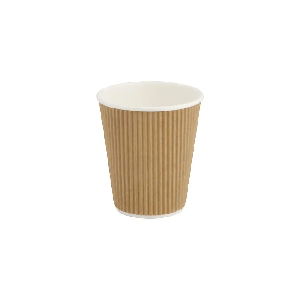 10 oz Ripple cup / Coffee Cups, Ø 90 mm, kraft