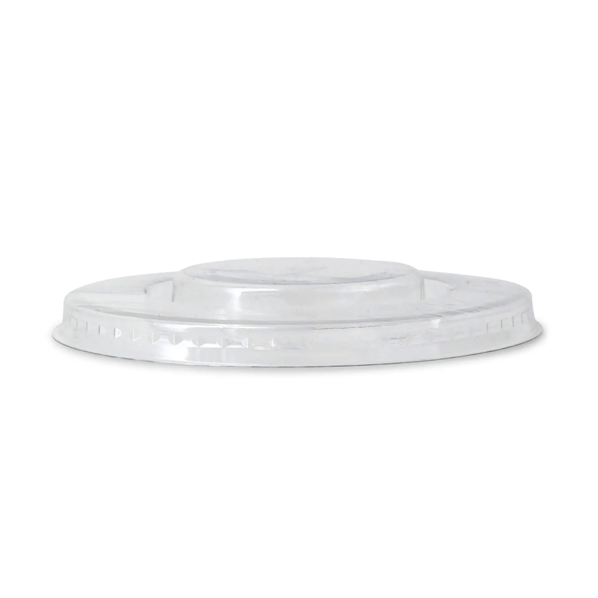 PLA flat lids Ø 95 mm, straw hole