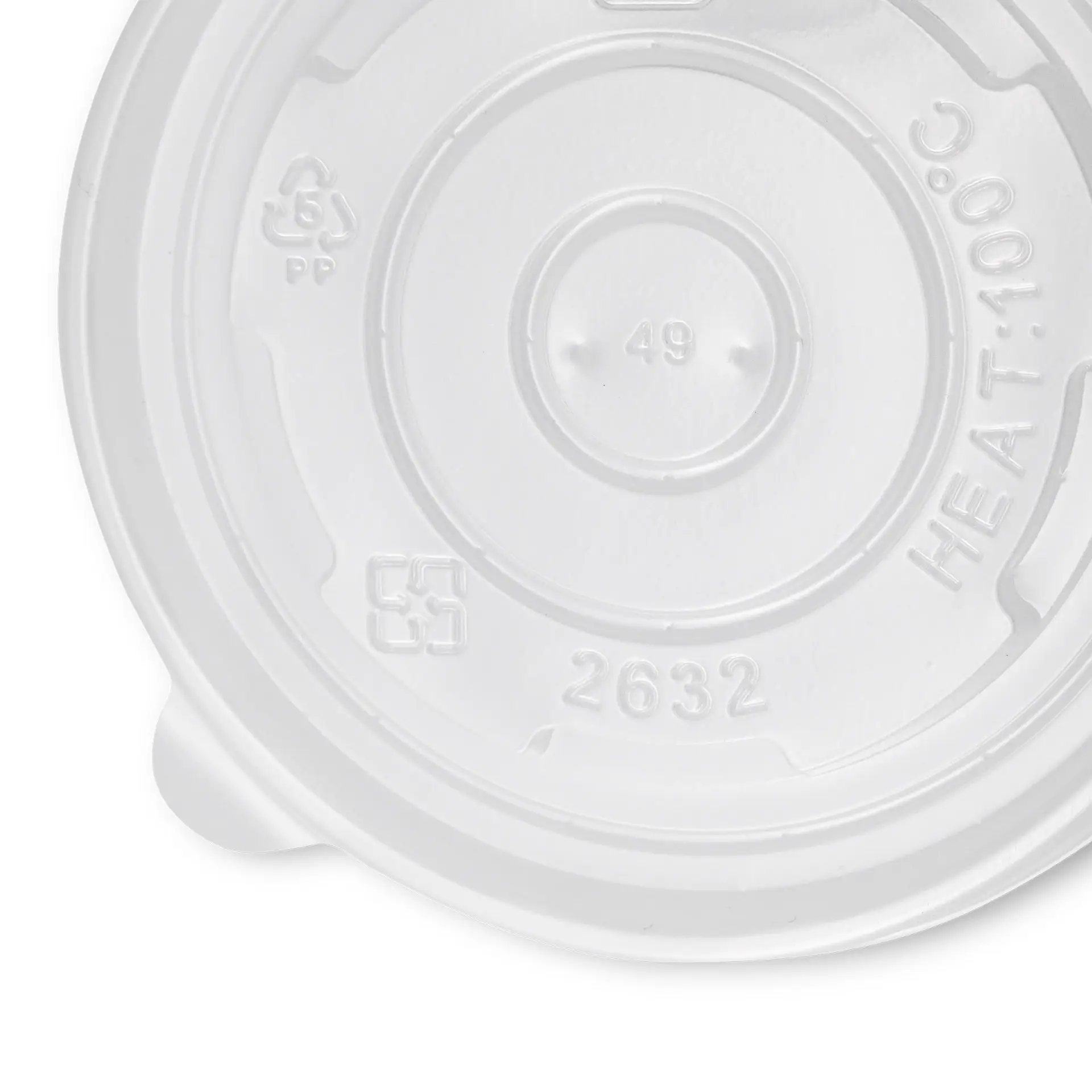 PP-flat lids Ø 90 mm, closed (for universal cups)