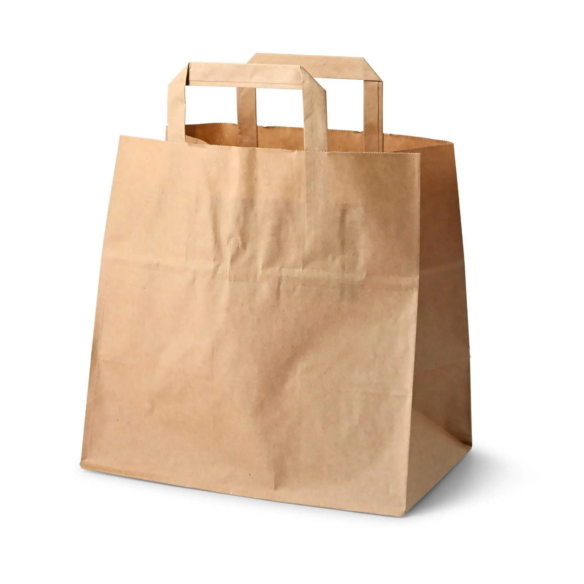 Recycling paper-carrier bags L, 26 x 17 x 25 cm, brown