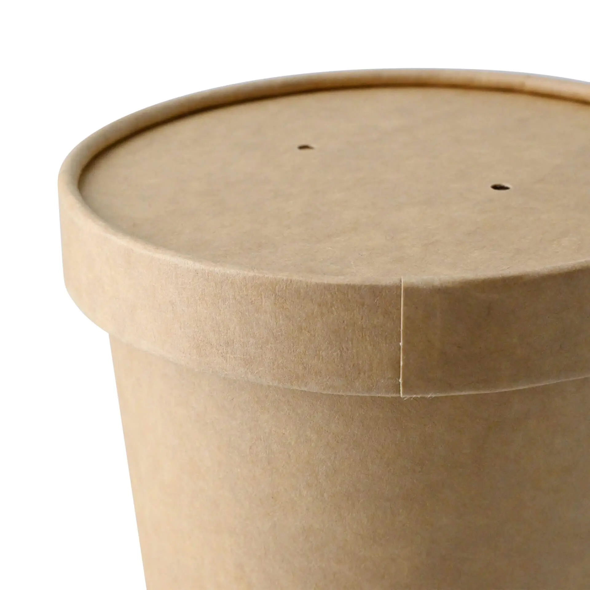 Cardboard-membrane lids Ø 95 mm, brown