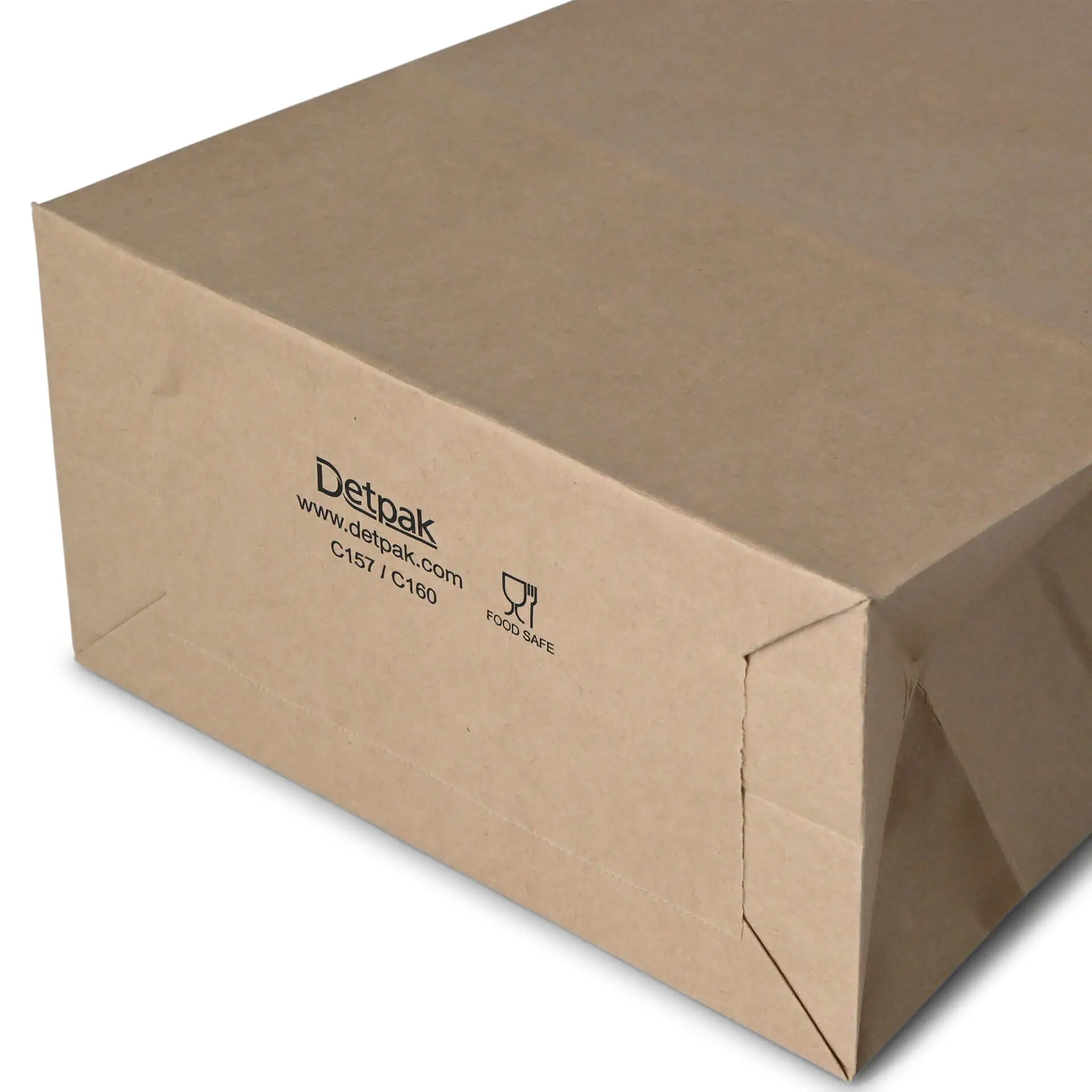 Block bottom bags XL, 20 x 11 x 44.5 cm, PP-foil, brown, kraft paper