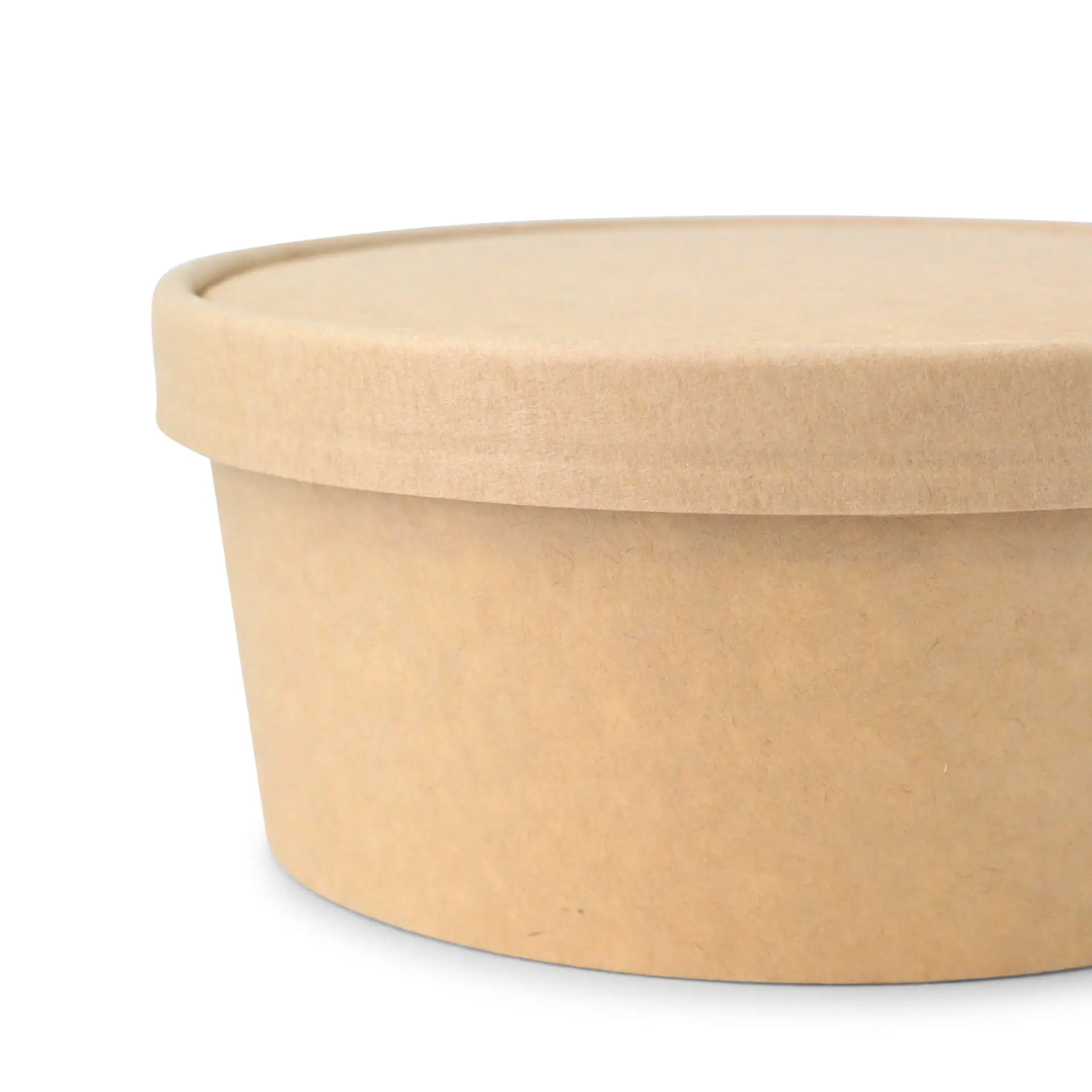 Cardboard-lids Ø 150 mm, brown, PLA-coated