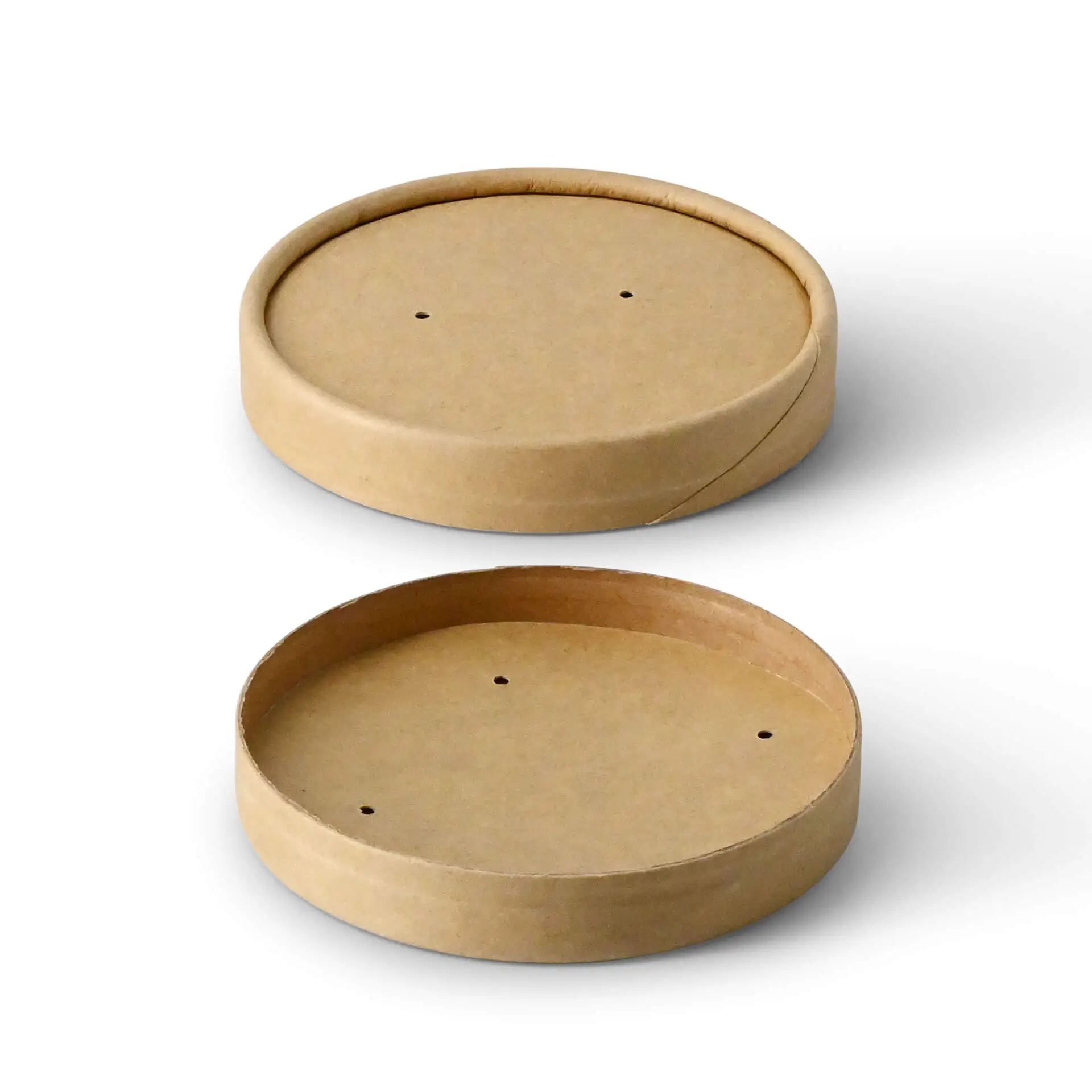 Cardboard-membrane lids Ø 90 mm, brown