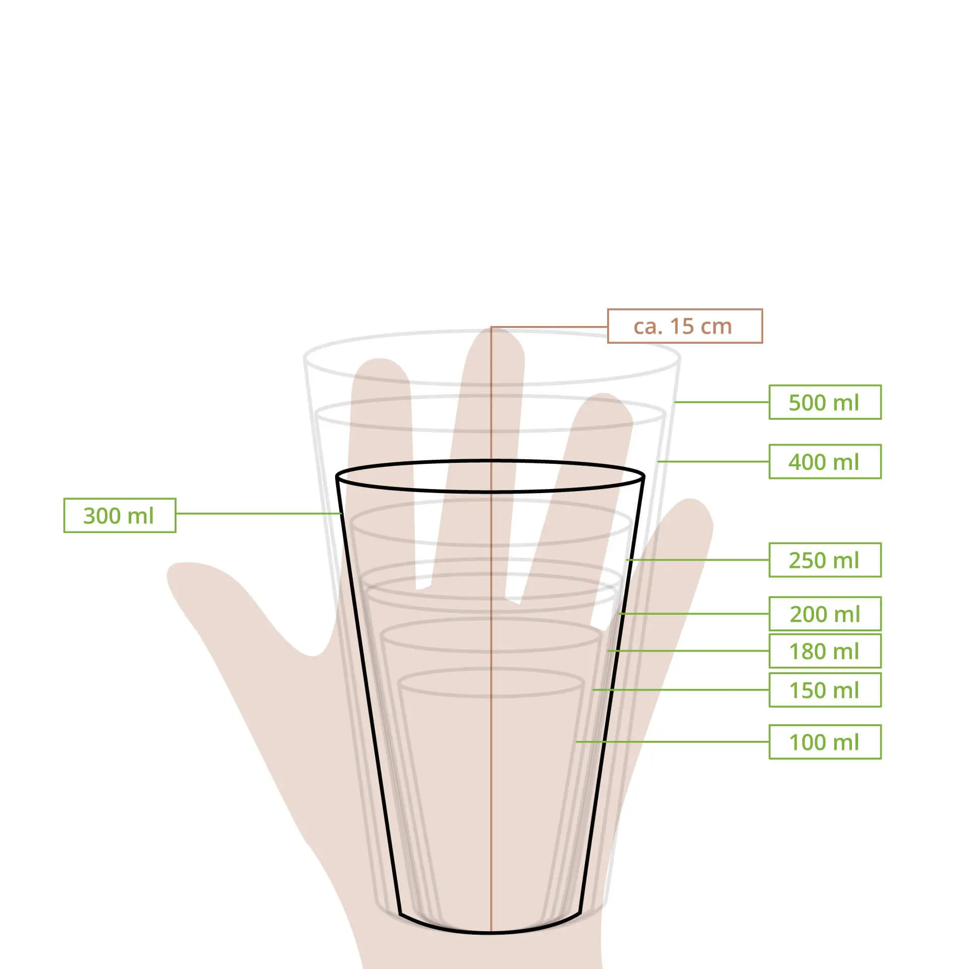 Pappbecher (beschichtet) 300 ml / 12 oz, Ø 90 mm, braun