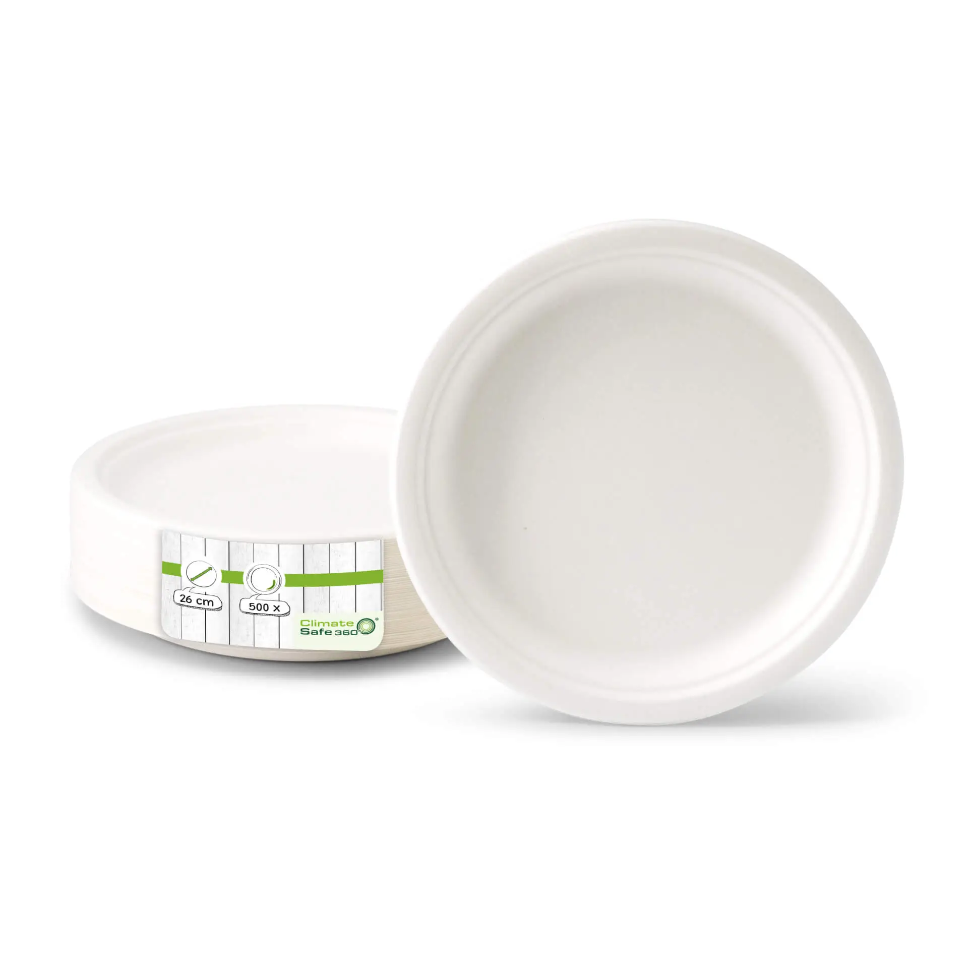 Ø 26 cm, Sugarcane-plates, round