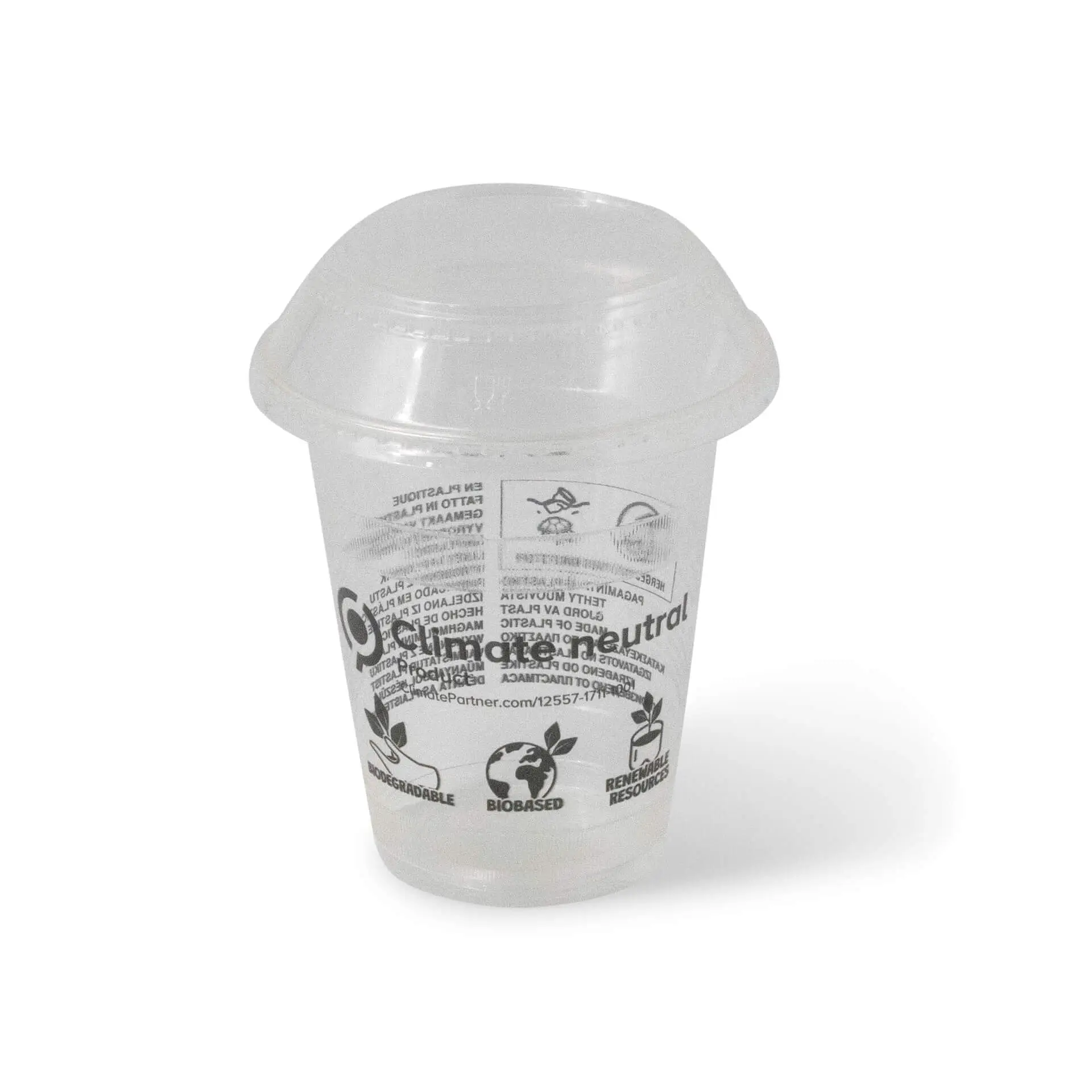 12 oz PLA smoothie cups, Ø 96 mm