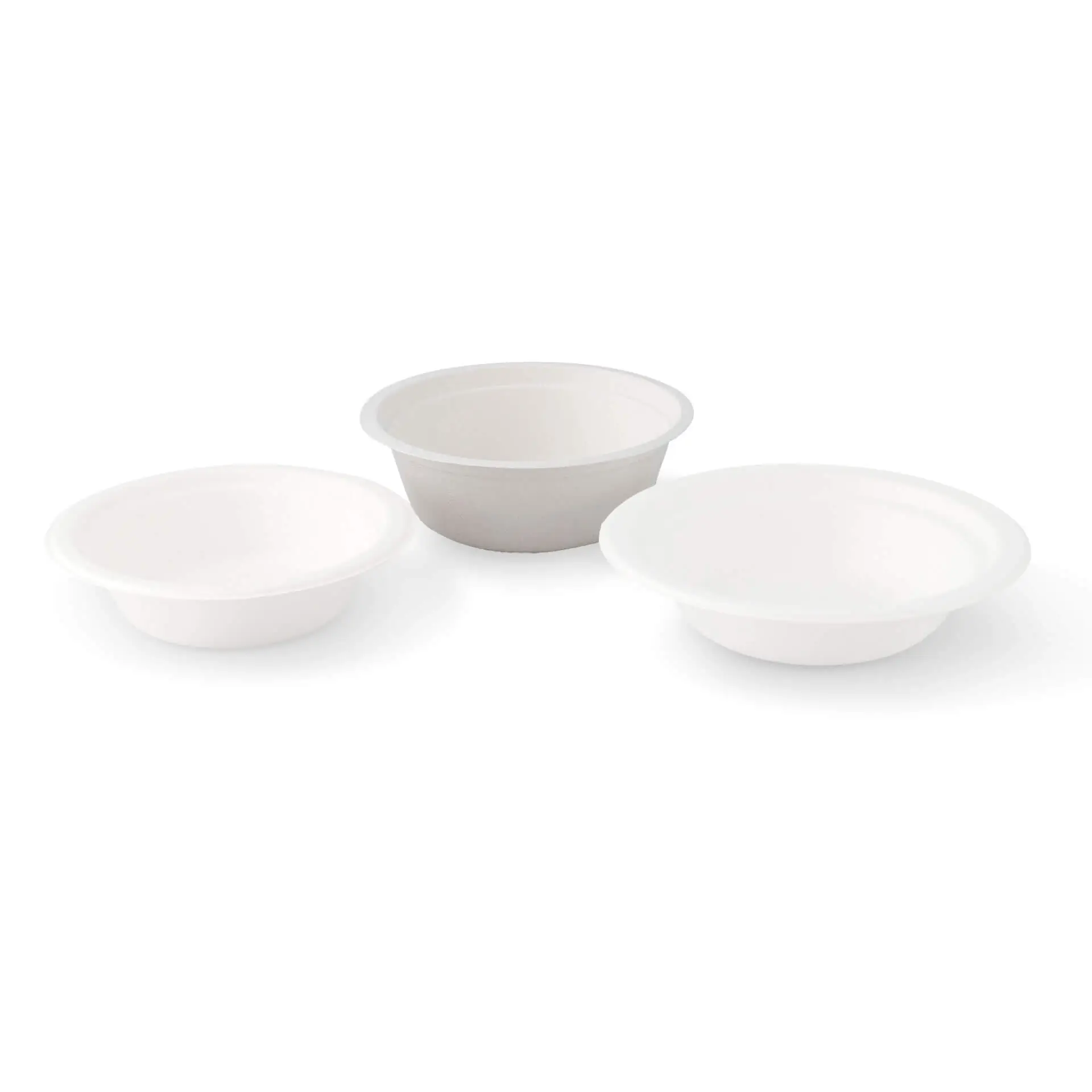 Sugarcane-bowls 500 ml, white, round