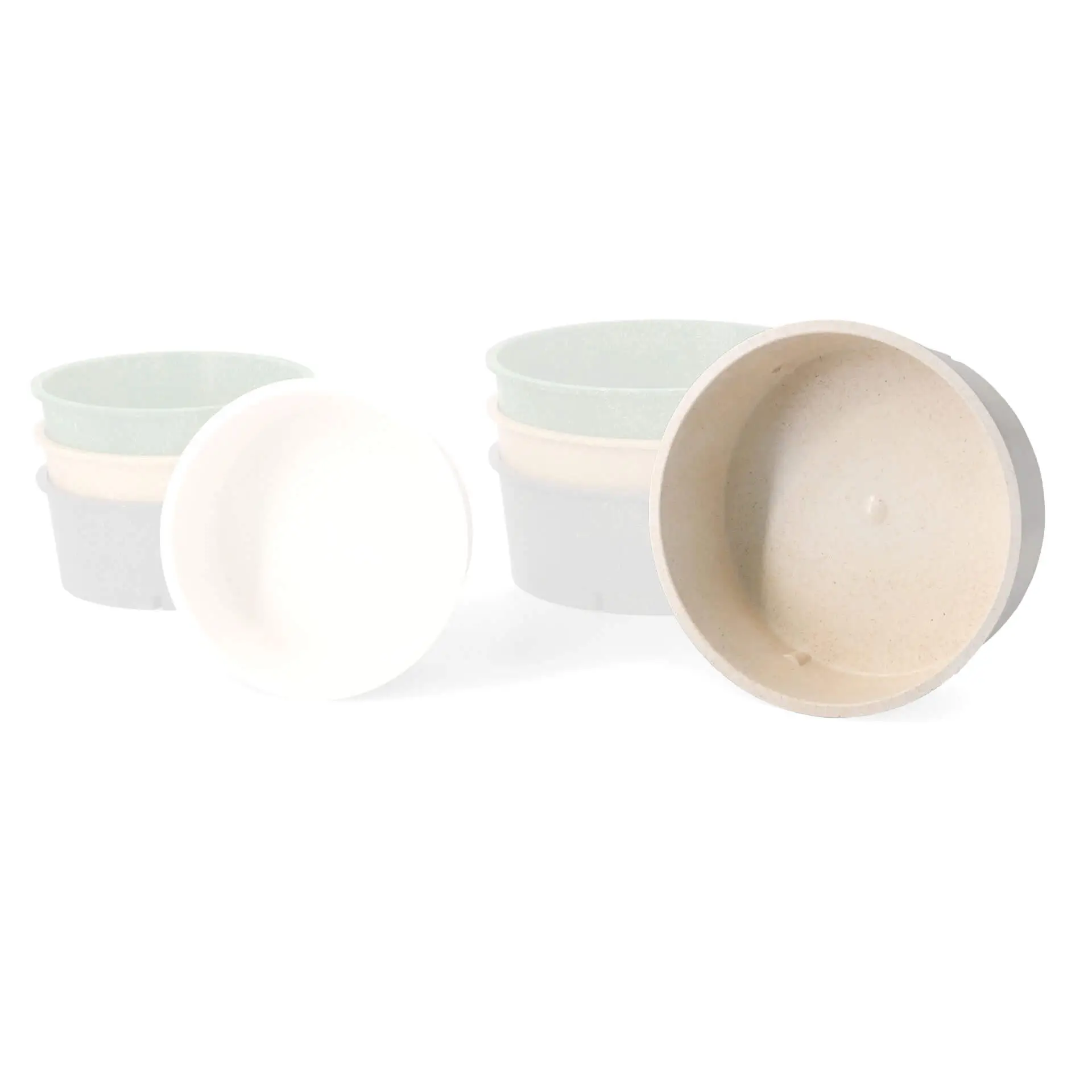 Reusable bowls "merways Bowl" 1000 ml, Ø 185 mm, cashew / creamy white