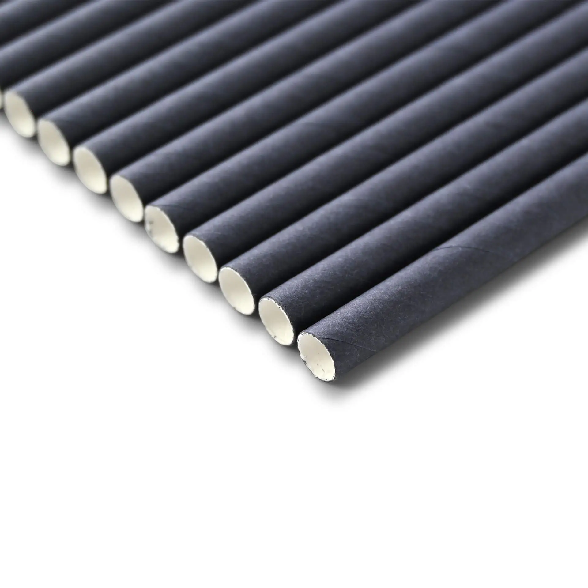 23 cm, Ø 0.8 cm Paper-jumbo-straws, black