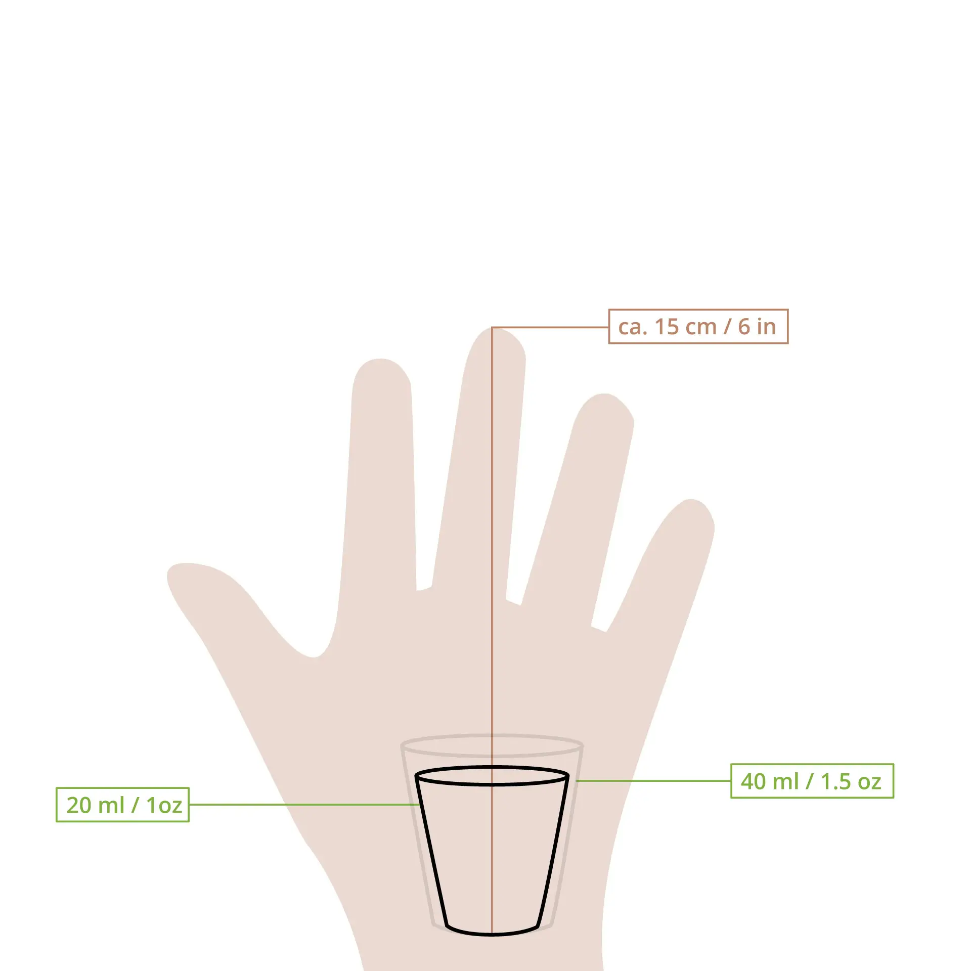 Schnapsbecher aus Papier 20 ml / 2 cl, weiß