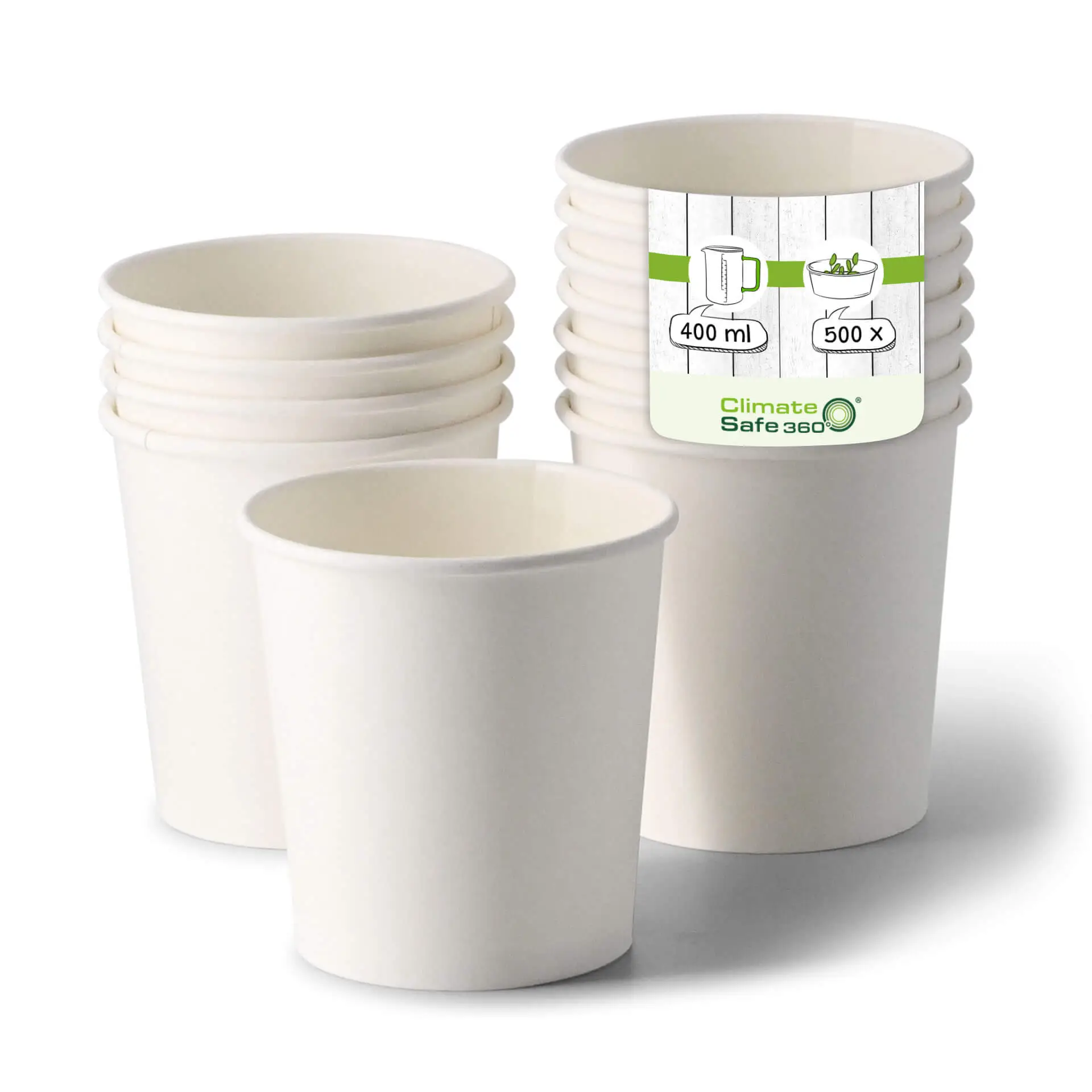 Suppenbecher to go (beschichtet) 400 ml / 16 oz, Ø 95 mm, weiß