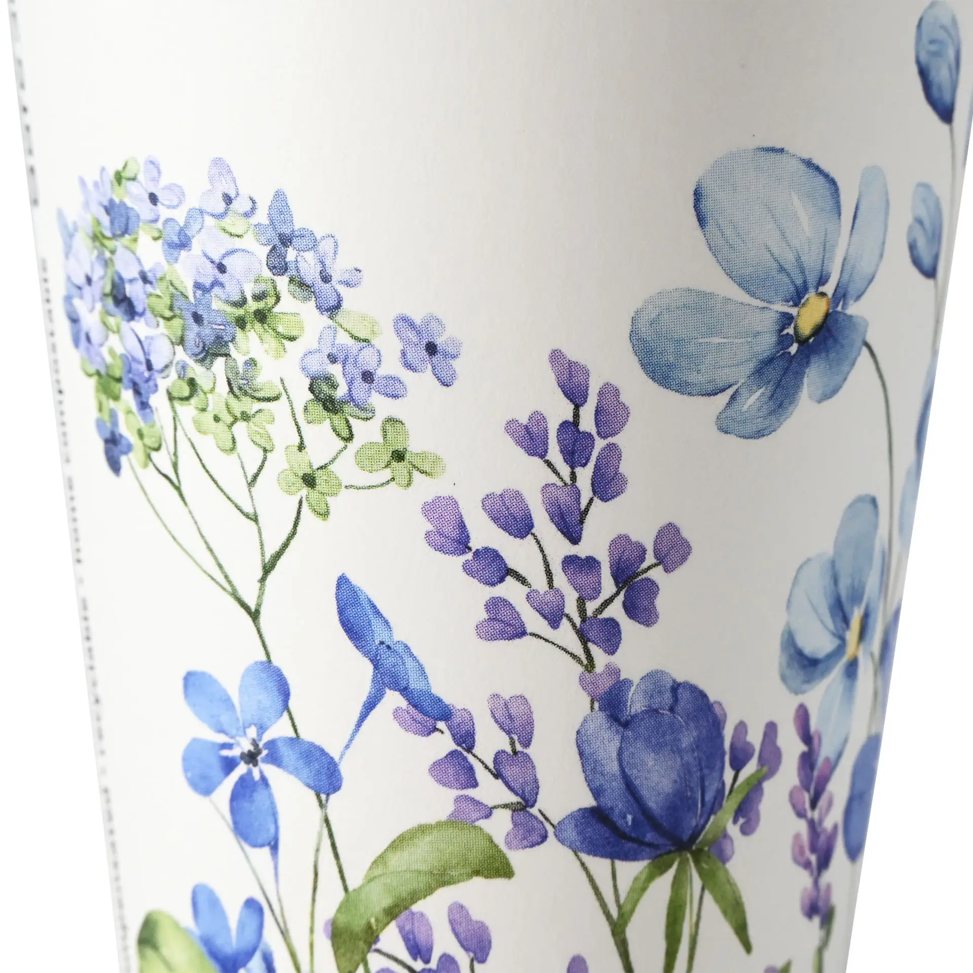 Pappbecher Frühling "Veilchen" 300 ml / 12 oz, Ø 90 mm, blau