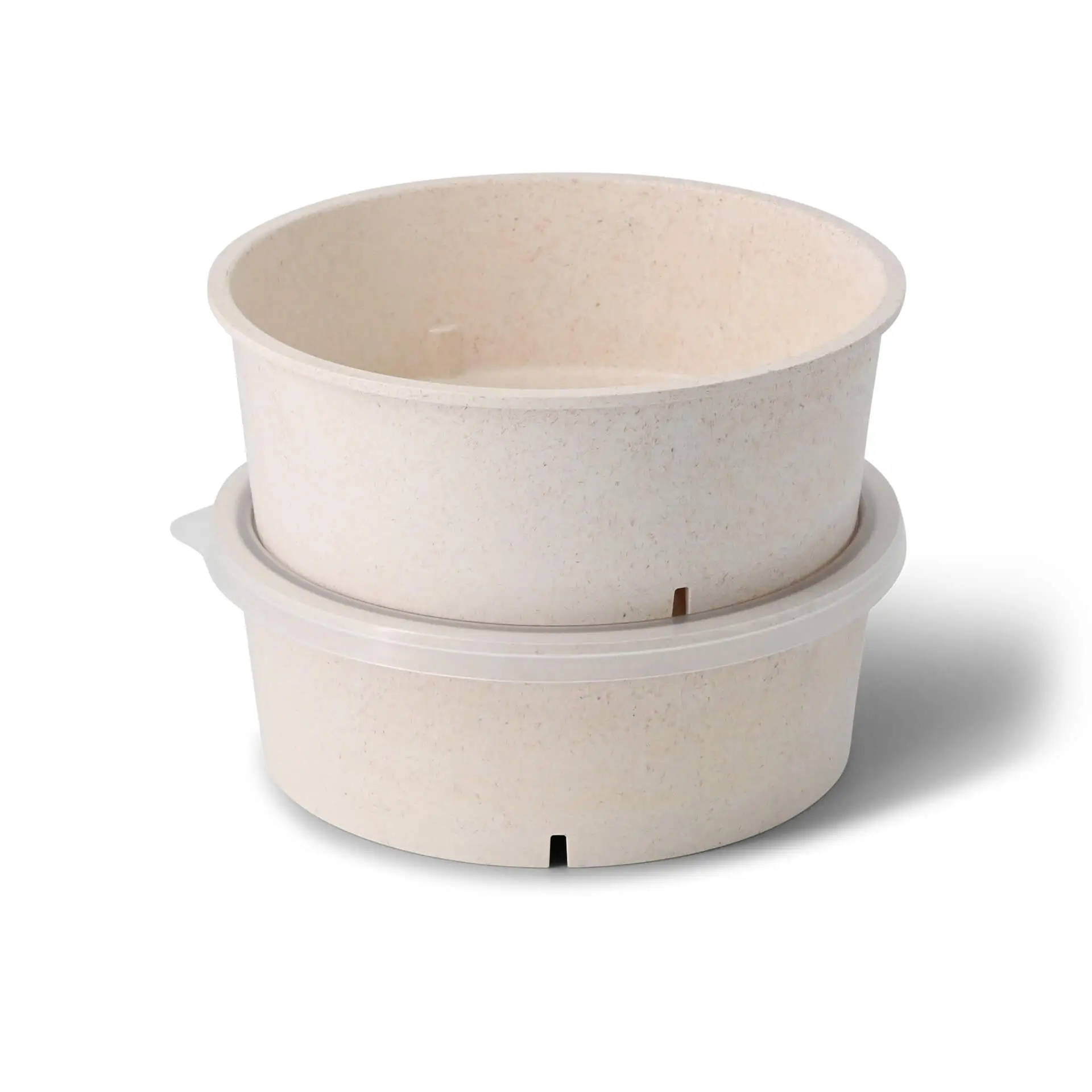 Mehrweg-Schalen "merways Bowl" 1000 ml, Ø 185 mm, Cashew / creme-weiß