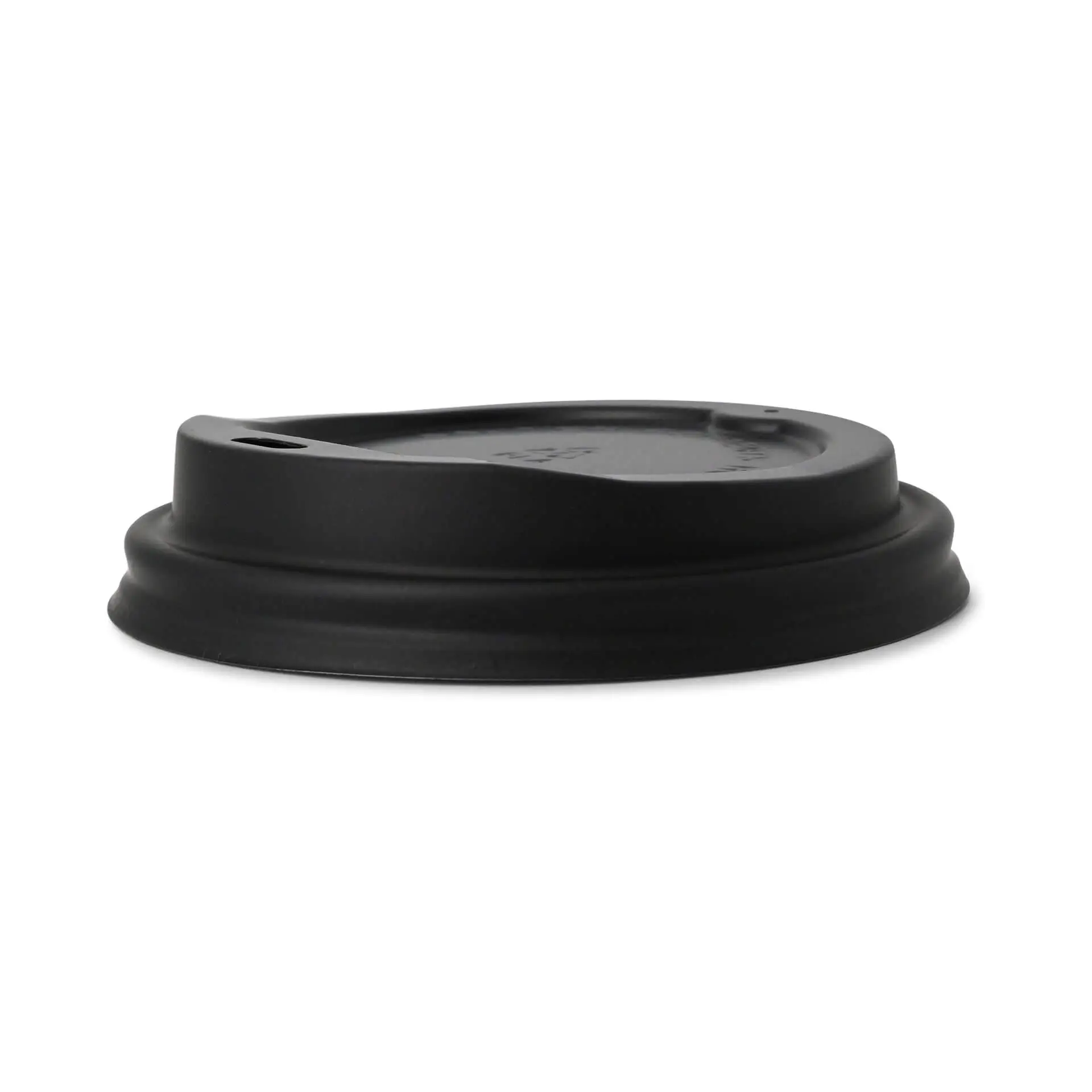 CPLA lid Ø 90 mm, black, drinking hole