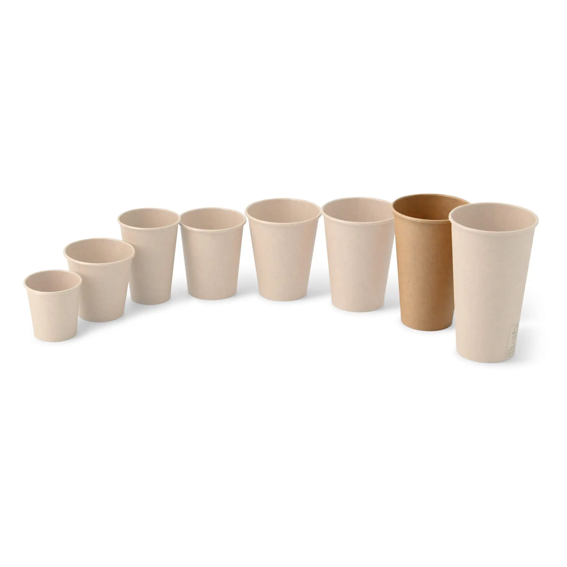 16 oz Paper cups single wall, Ø 90 mm, kraft