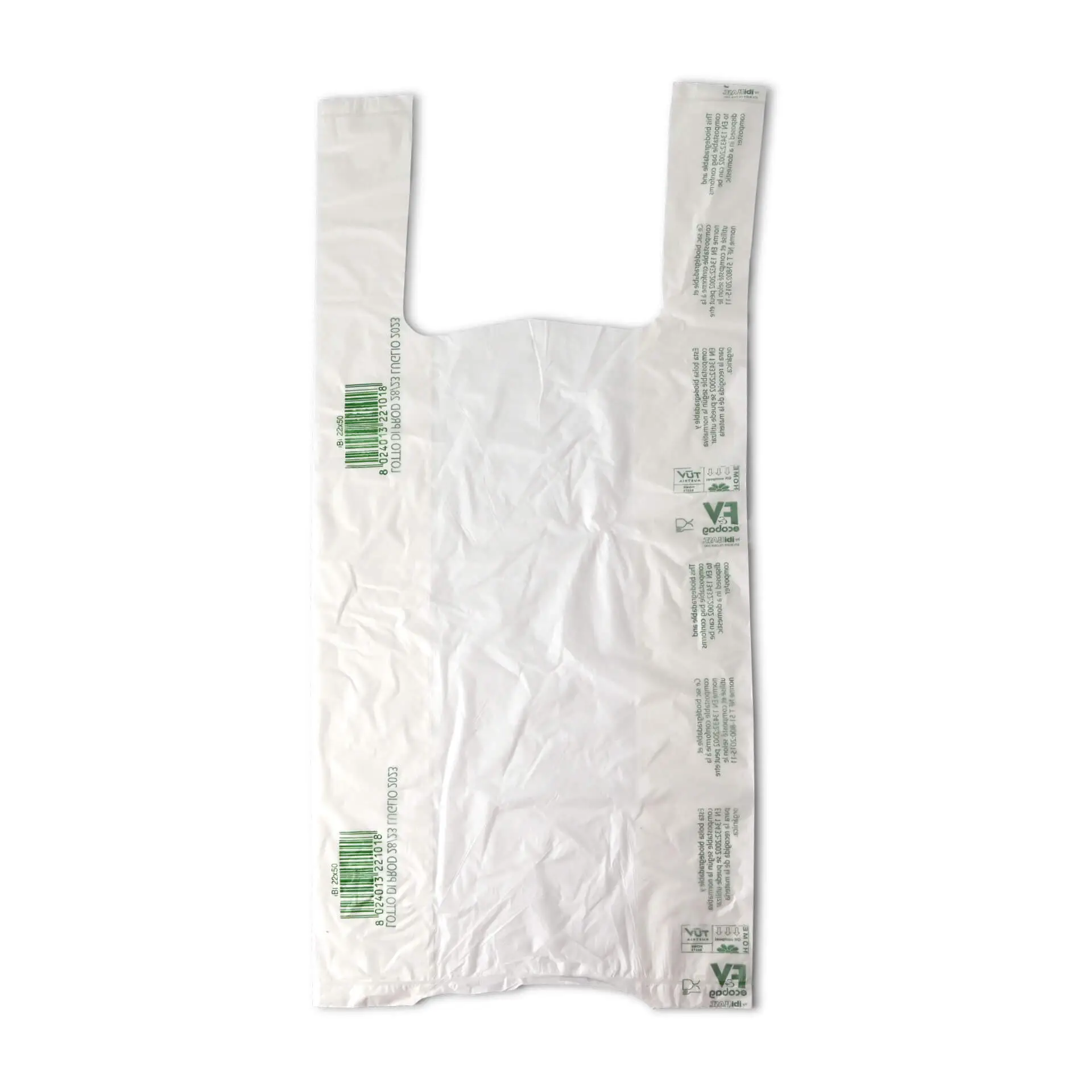 Mater-Bi®-bags 22 + 13 x 50 cm, 200 pieces per roll