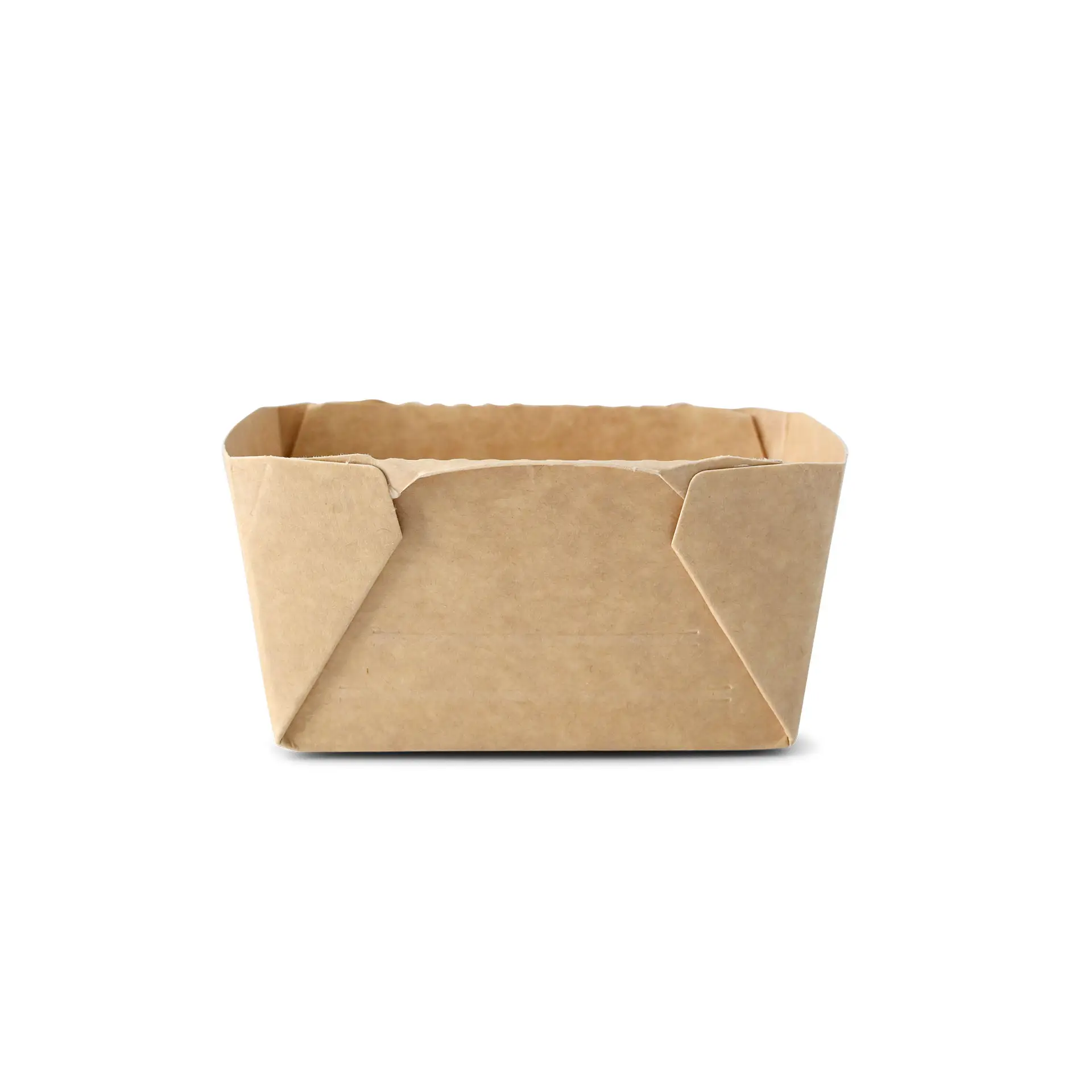 Cardboard-deli containers 250 ml, 10.5 x 8 x 5 cm, brown, rectangular, PE-coated