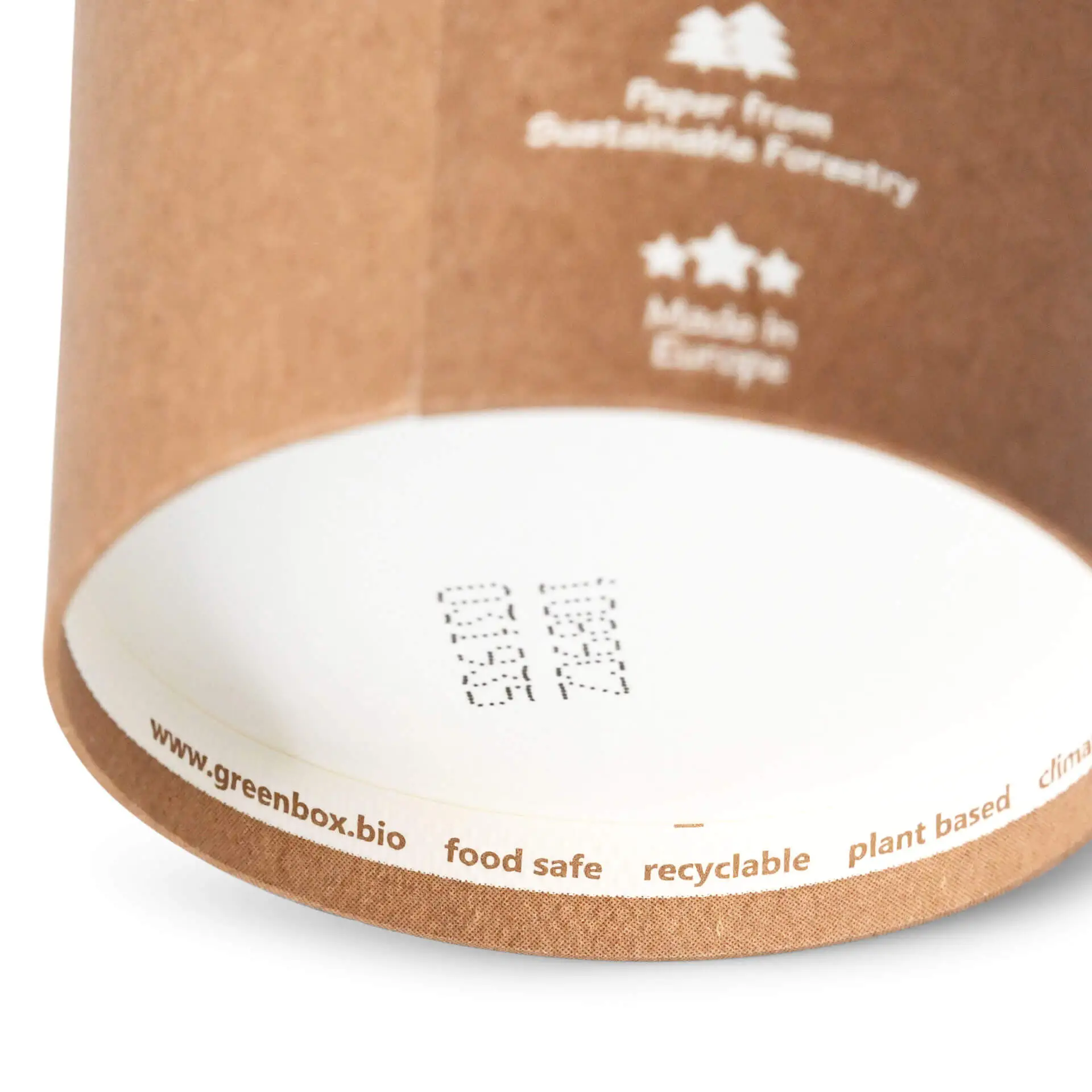 12 oz Cardboard Soup cups, Ø 91 mm, kraft, Icons