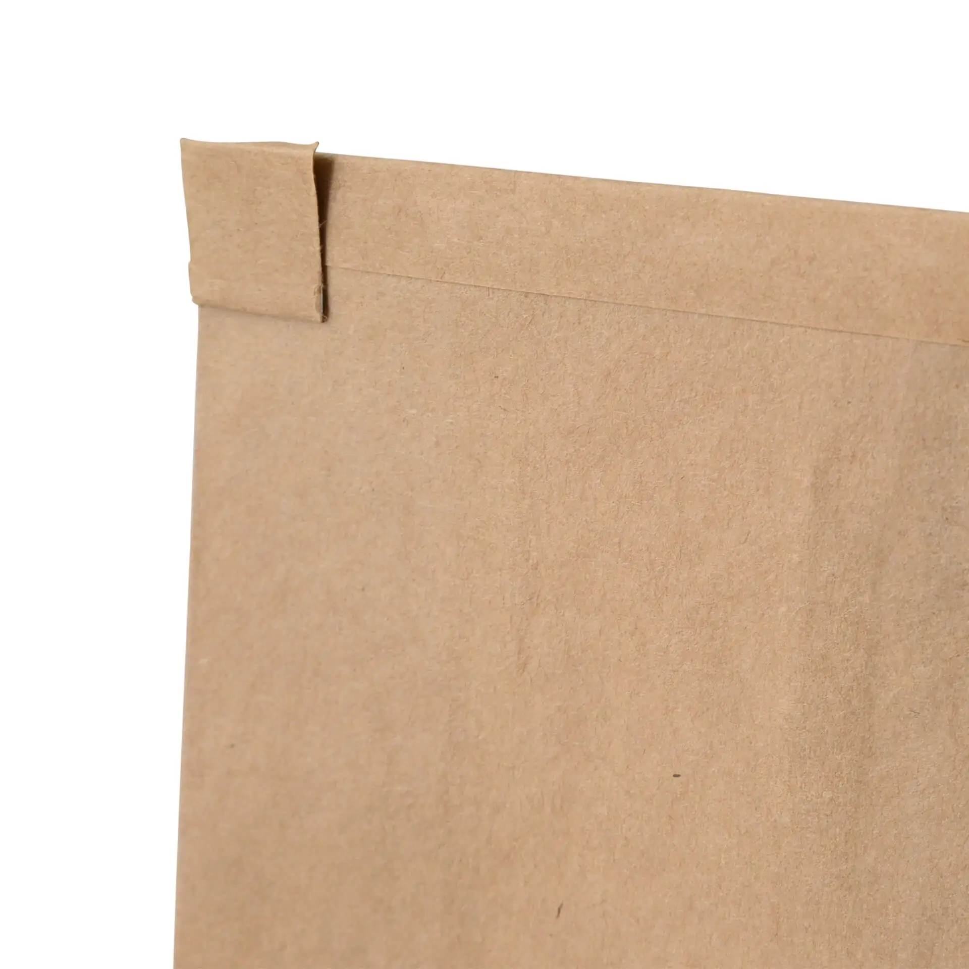 Block bottom bags with window S, 8.8 x 4.7 x 26 cm, PLA-foil, brown, tin tie, kraft paper