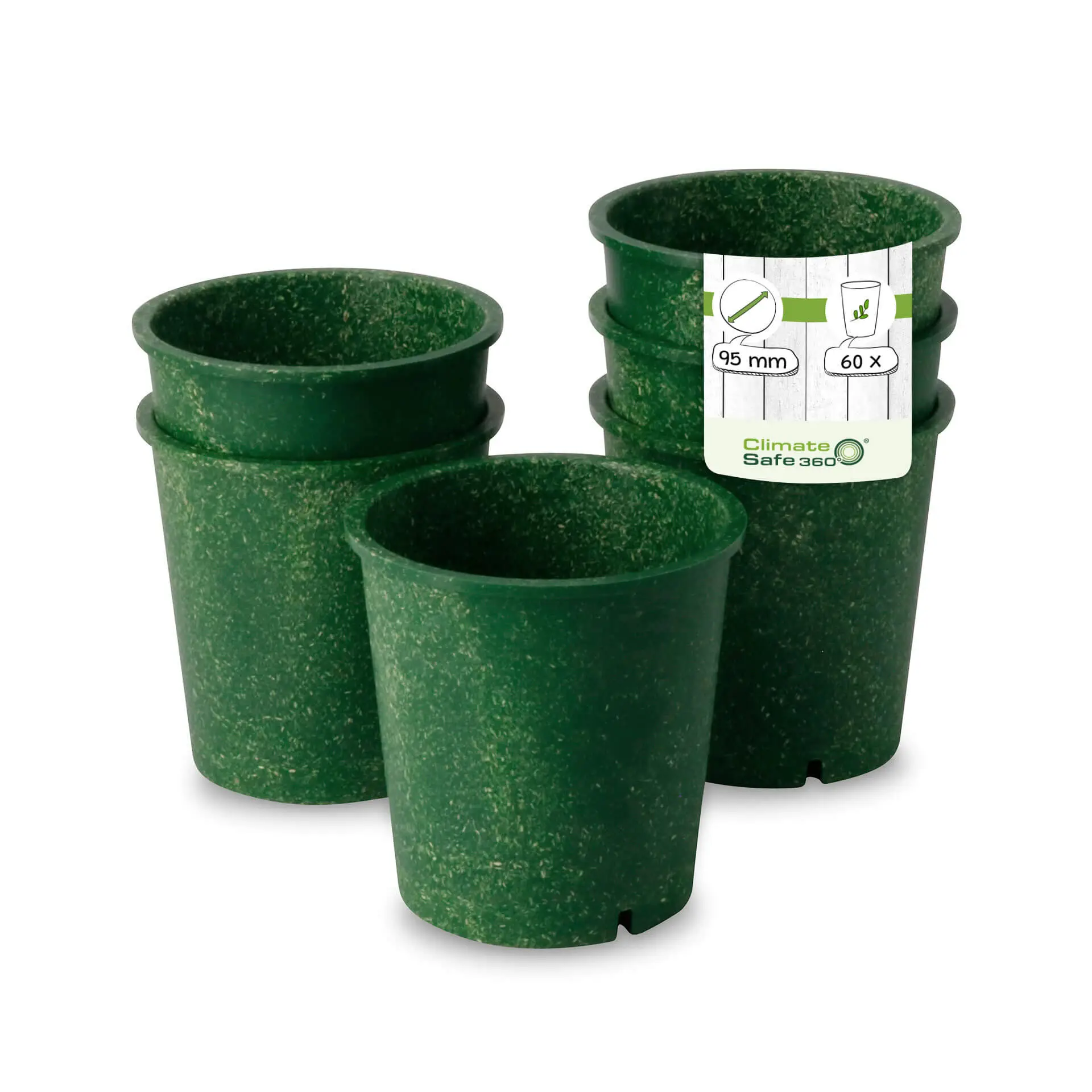 Reusable cups "merways Cup" 400 ml, Ø 95 mm, spinach / dark green