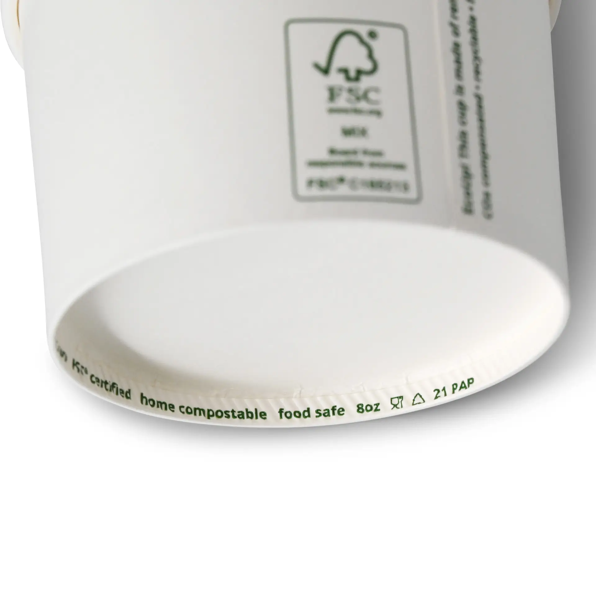 8 oz, max. 9.5 oz Paper Ice Cream Cups M, Ø 92 mm, white