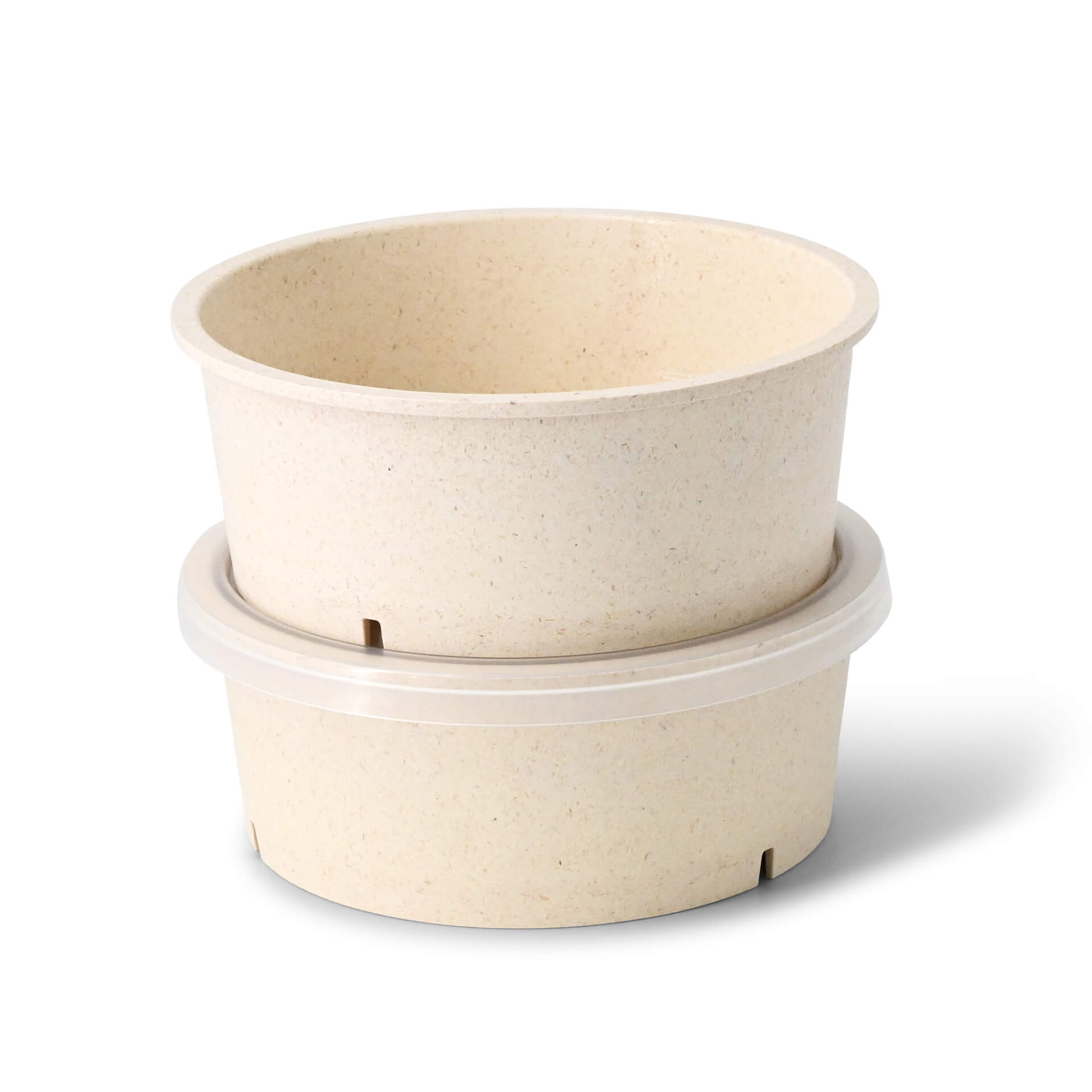 Mehrweg-Schalen "Häppy Bowl®" 650 ml, Ø 150 mm, Cashew / creme-weiß