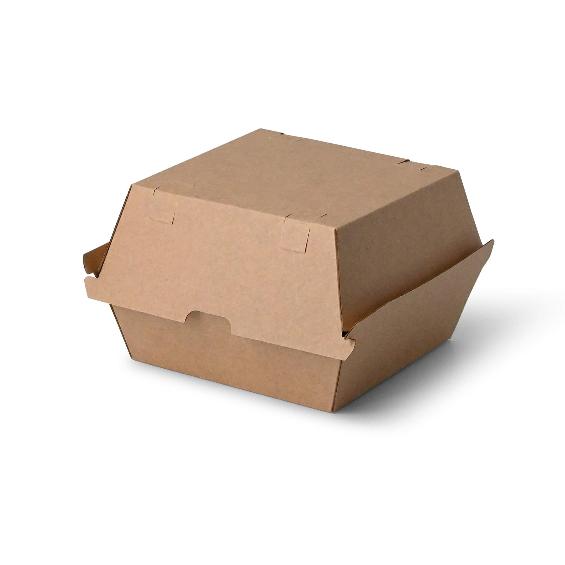Burgerboxen 16,8 x 15,8 x 9,8 cm, Kraftkarton, braun