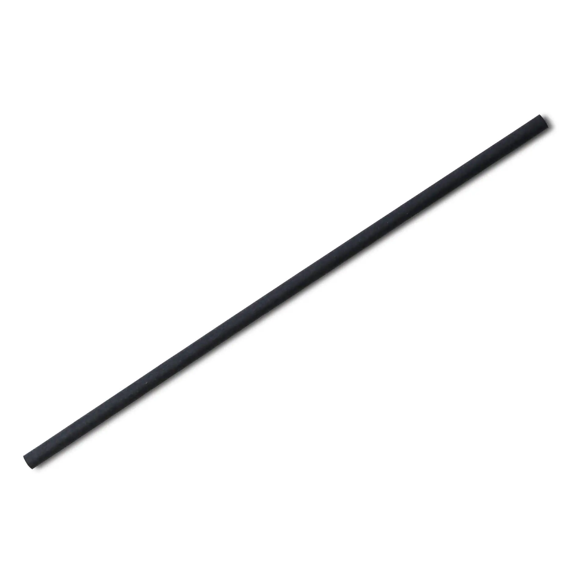 20 cm, Ø 0.5 cm Paper-straws, black, vertical splice