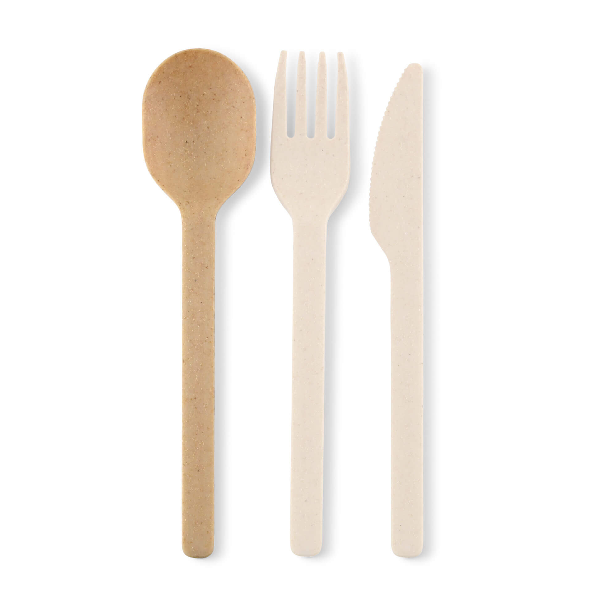 Mehrweg Löffel "Häppy Cutlery" 18 cm, natur