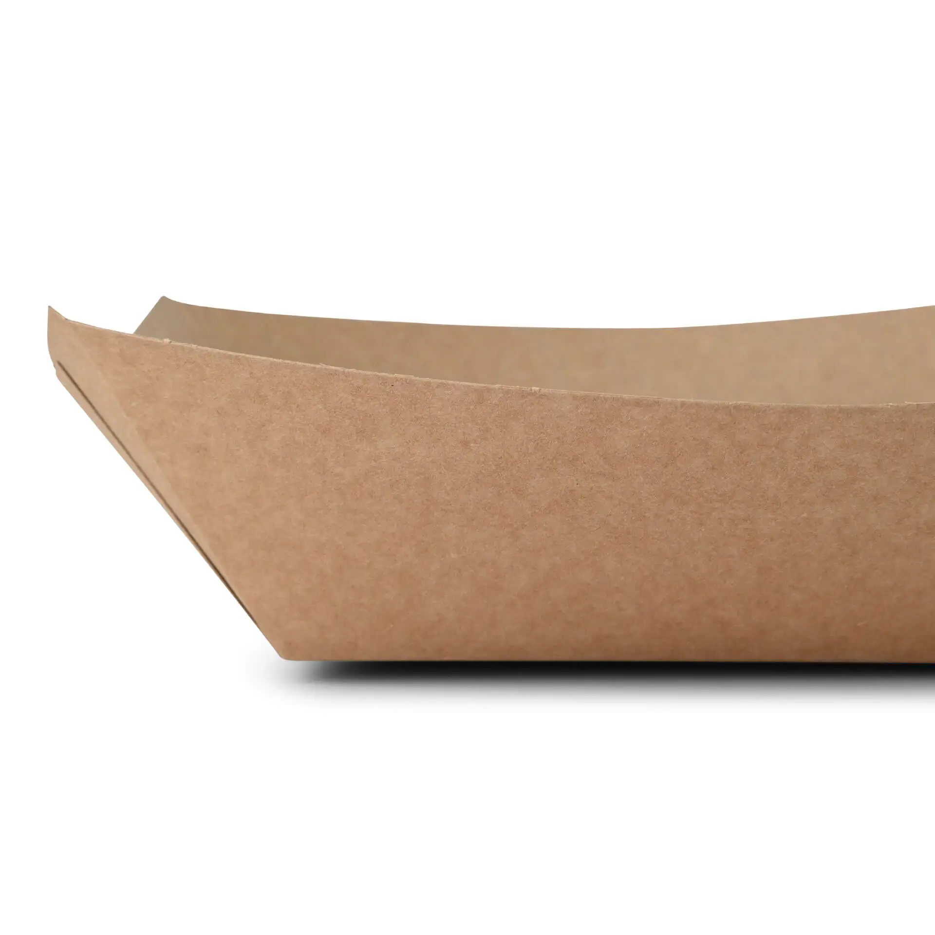 Premium Paper Food Trays 800 ml, brown, bio-coated