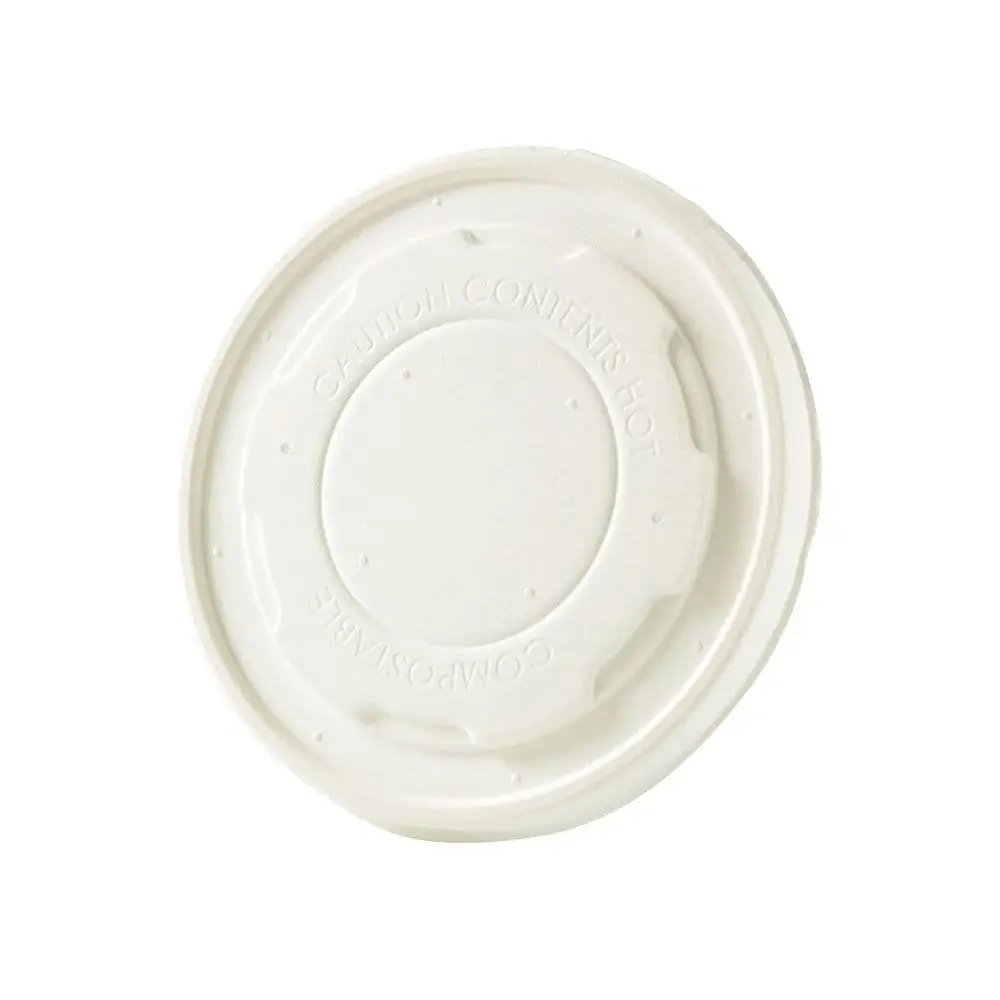 Flat cardboard lids Ø 115 mm, white, closed