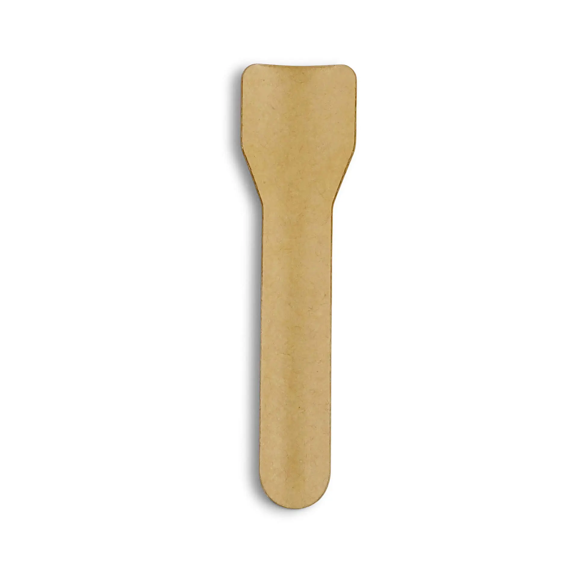 Paper ice cream spoon, 9.5 cm, brown