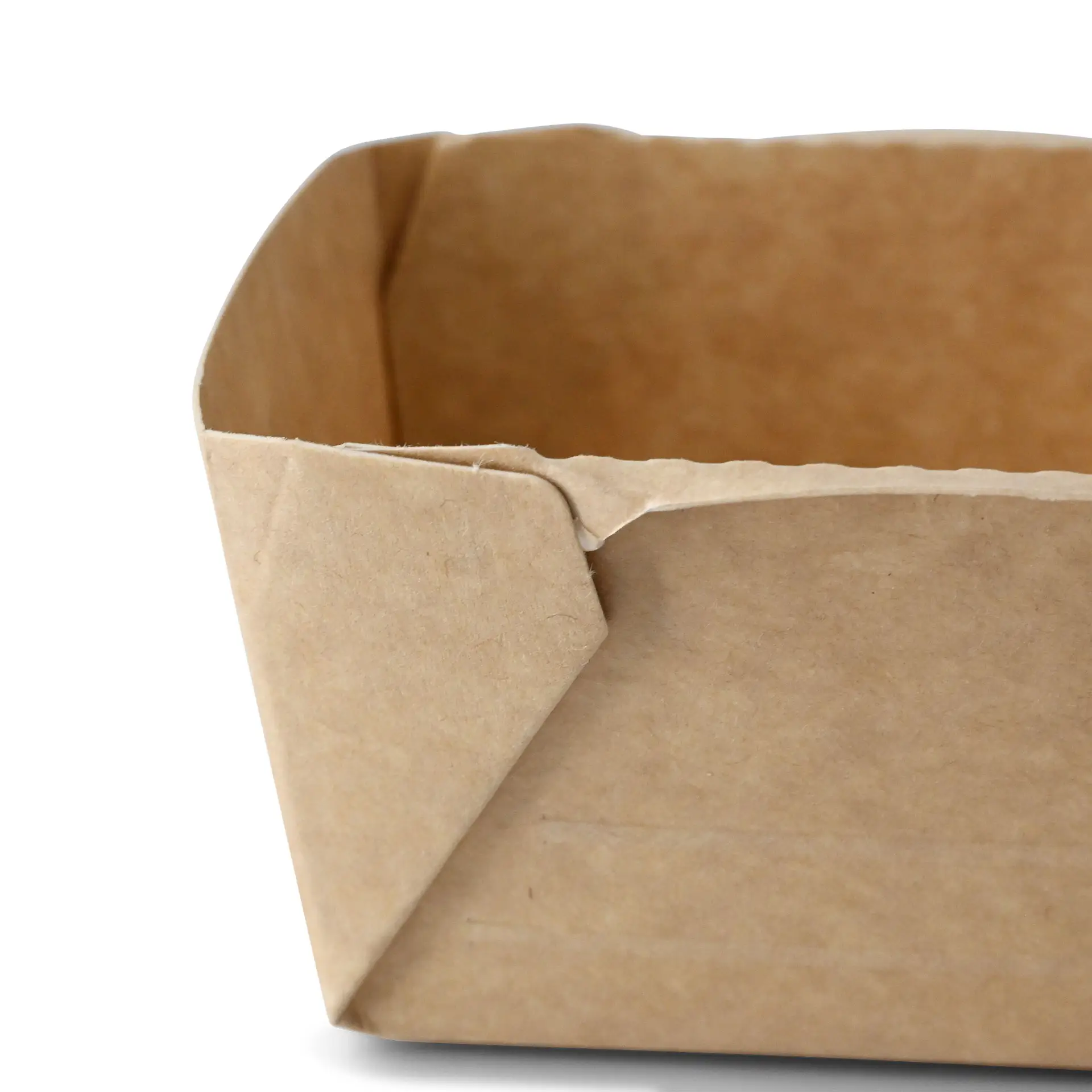 Cardboard-deli containers 250 ml, 10.5 x 8 x 5 cm, brown, rectangular, PE-coated