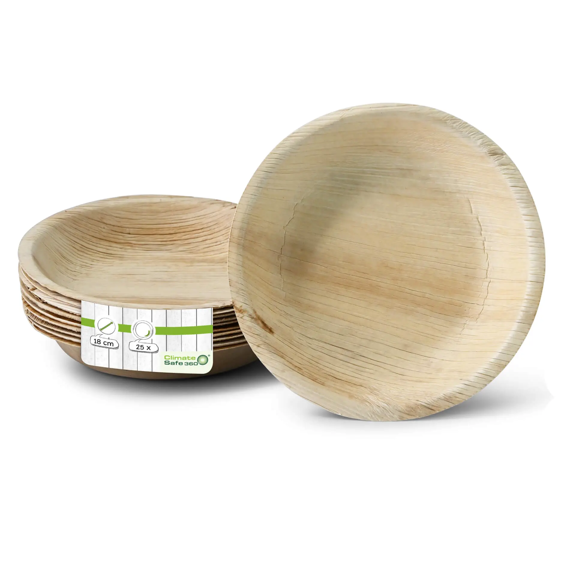 Palm leaf plate "Palmware®" Ø 18 cm, deep, round