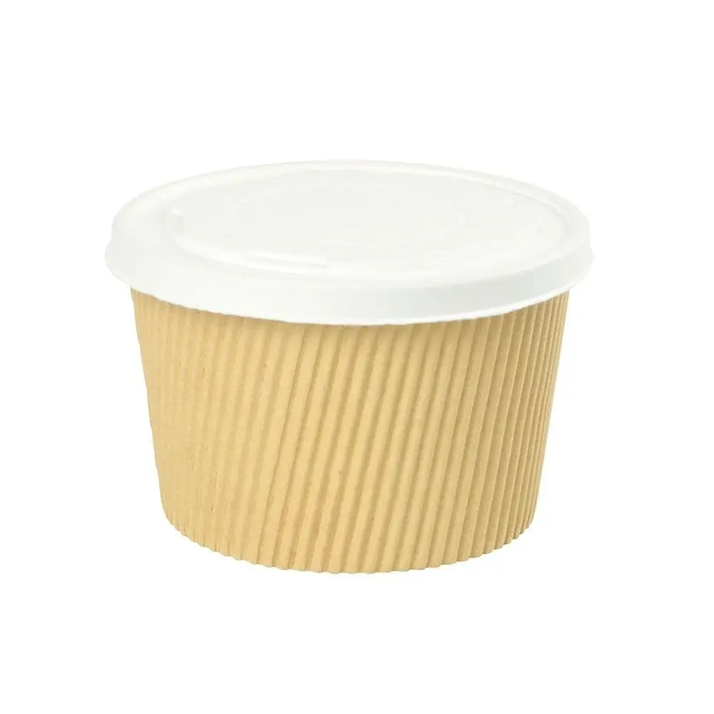 Flat cardboard lids Ø 115 mm, white, closed