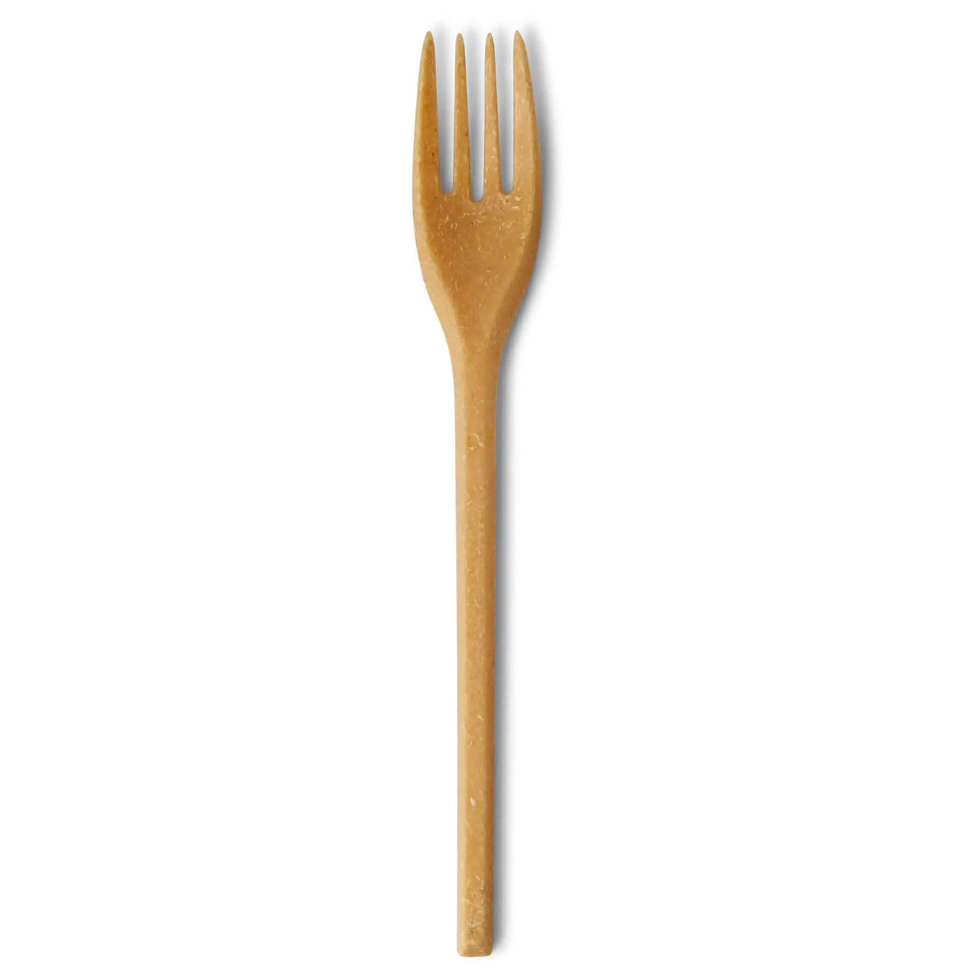 Reusable forks 18 cm, caramel / brown