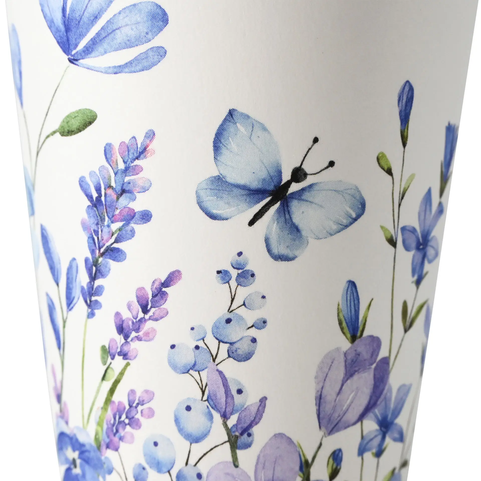 Pappbecher Frühling "Veilchen" 300 ml / 12 oz, Ø 90 mm, blau